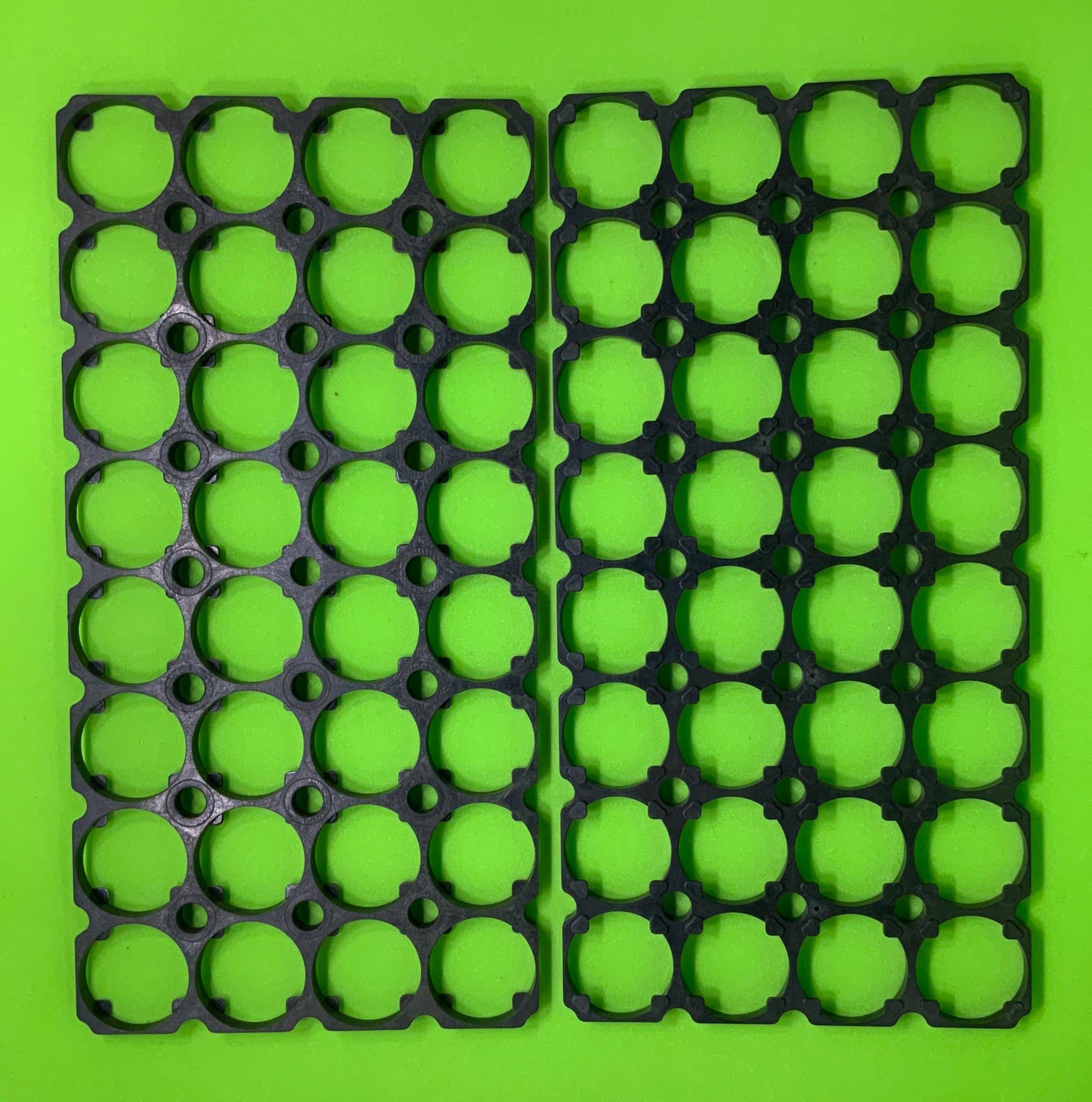 Lithium Battery Spacer Holders 32650/32700 Lifepo4 Cell (8x4) Heavy Duty Hard Plastic for Battery Pack Makers or DIY Hobbiyist Battery Pack. - Pack of 2 Nos-image-20
