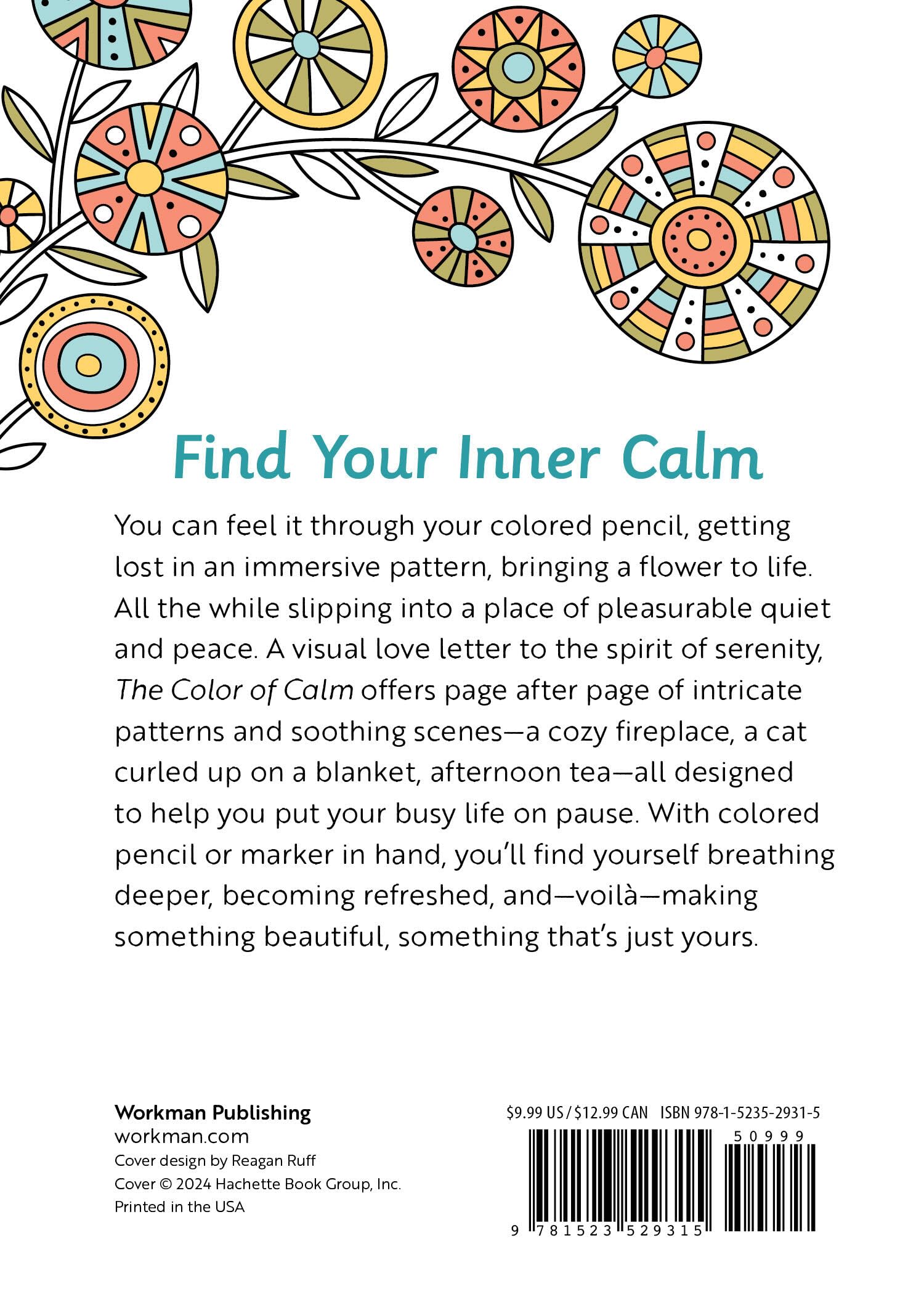 Condition photo showing New/Like New for the color of calm: 90 coloring pages to bring you peace of mind