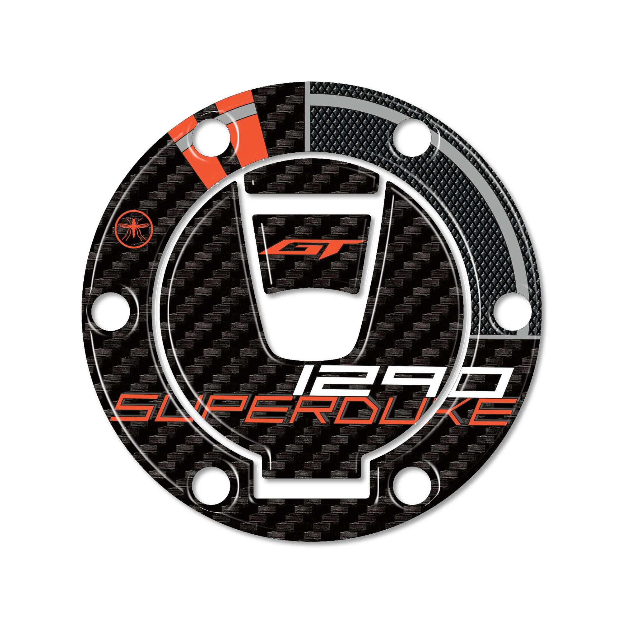 labelbike - Naklejka Dekoracyjna i Ochronna na Korek Zbiornika paliwa do Motocykla KEYLESS, kompatybilna z KTM 1290 SuperDuke GT 2016-2023