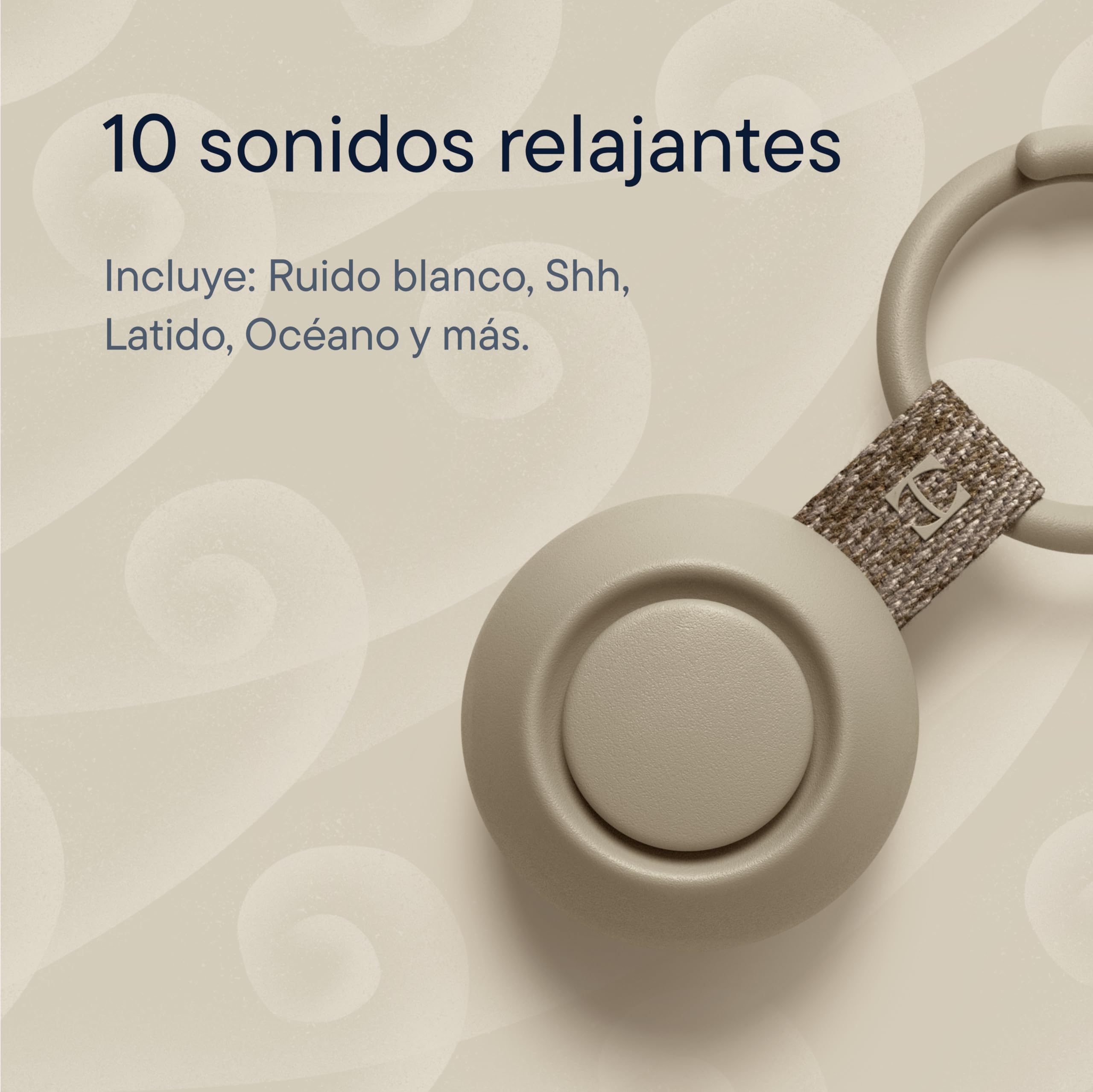 Hatch Rest Go | Máquina de sonido portátil para bebés y niños | Chupete de sueño para bebé | 10 sonidos relajantes | Ruido blanco | Shush | Viajes | Lista de regalo | Fiesta de prenatal | Cochecito de
