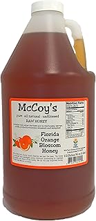 Raw Honey - Pure All Natural Unfiltered & Unpasteurized - McCoy's Honey Florida Orange Blossom Honey 6lb
