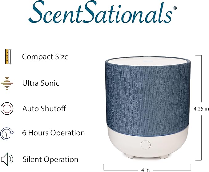 Difusor de Aromas Scentsationals Eléctrico 100 mL Azul Cerámica miniatura 3