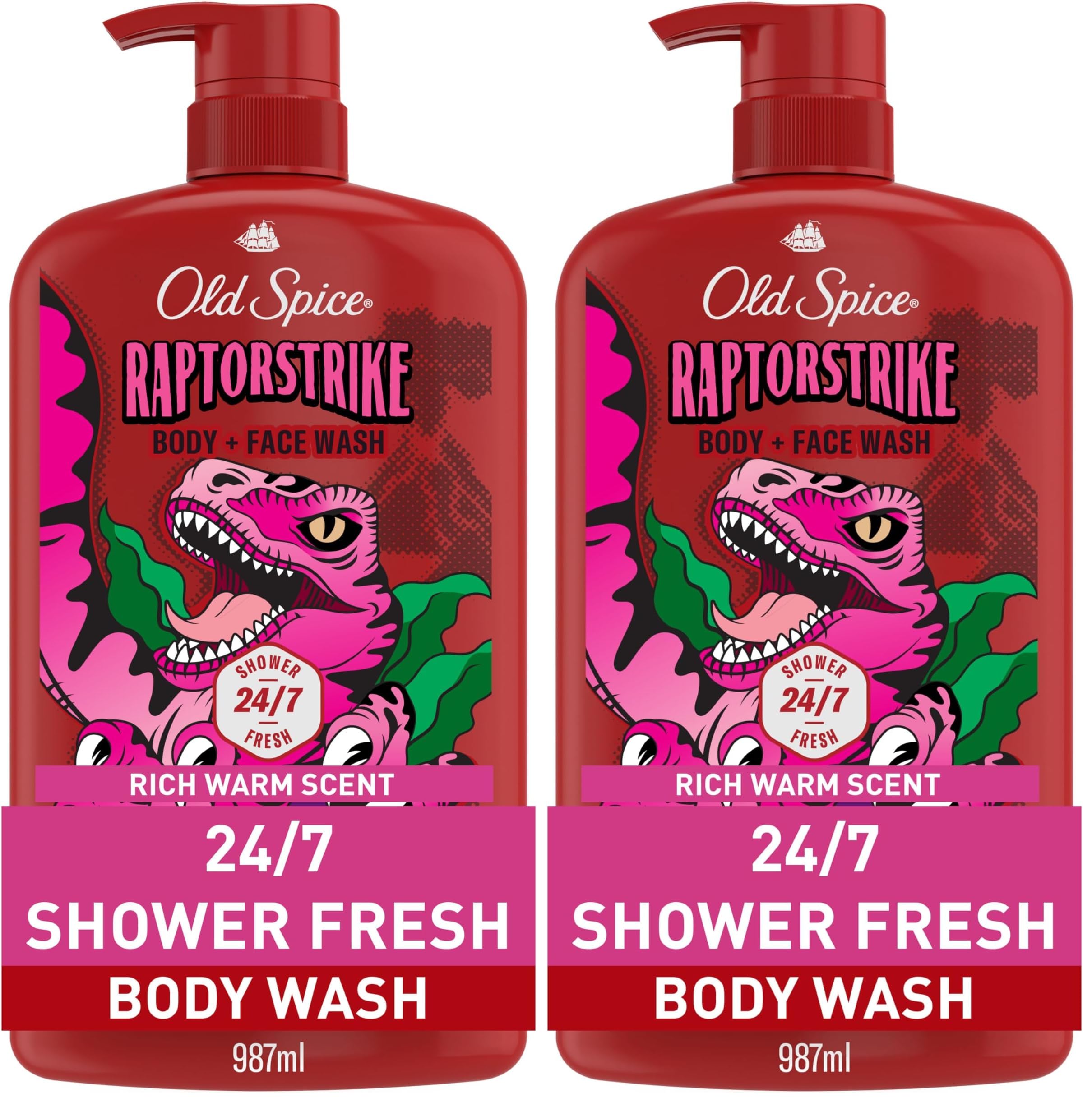 Old Spice Cleansing Body Wash for Men 3X Defense 24 7 Shower Fresh with Lasting Scent 2-in-1 Body