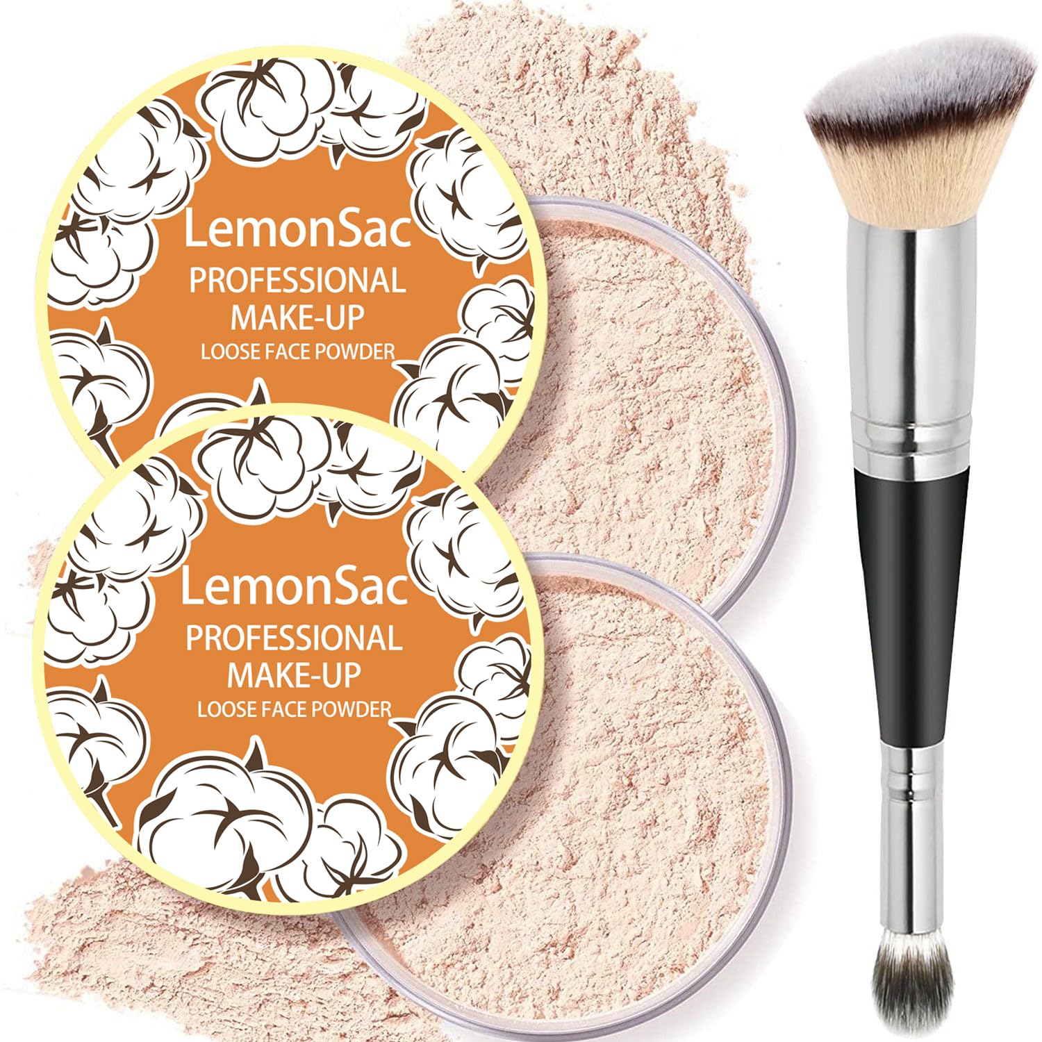 Amazon.com : 2PCS Loose Face Powder, Oil Control Minimizes Pores