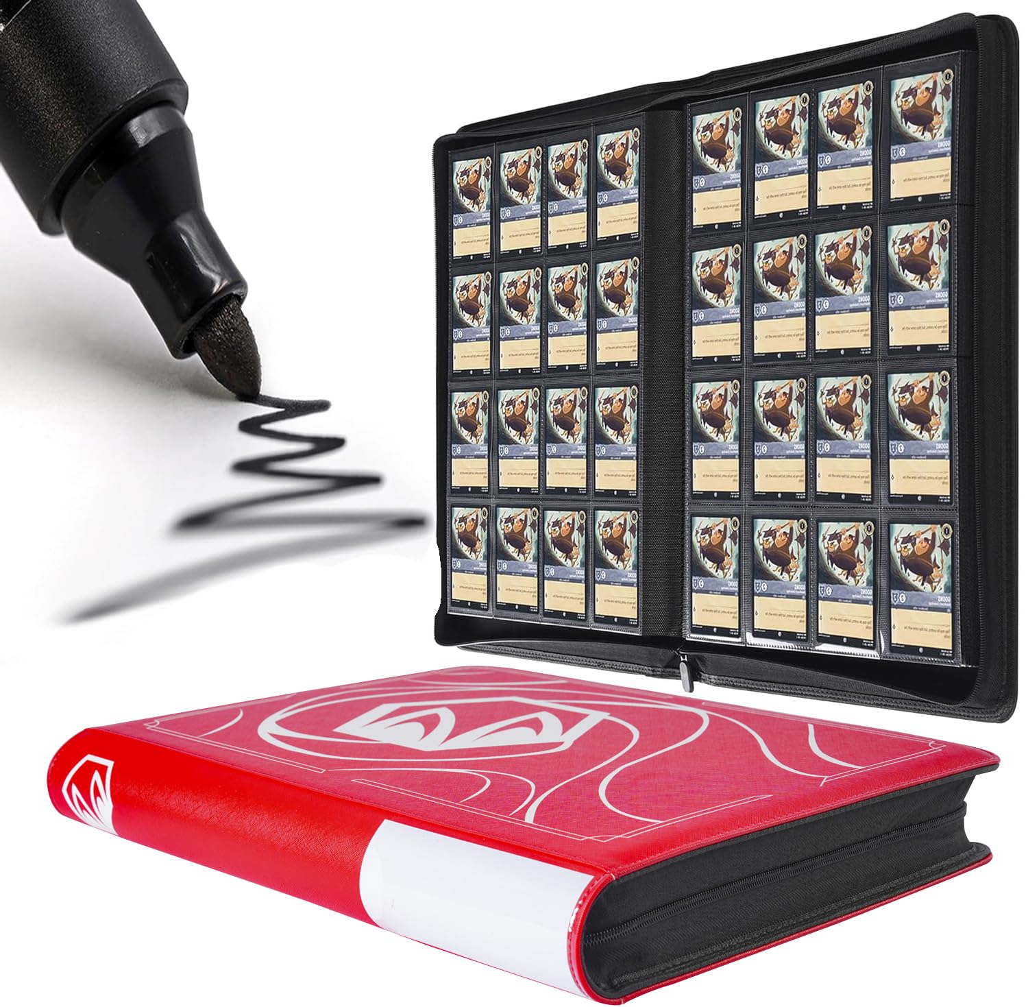 Amazon.com: Binder for Lorcana Cards, Premium 16 Pocket Trading Card Album  with Sleeves Compatible with 1024 Lorcana Cards, Tokens and Rules sheet