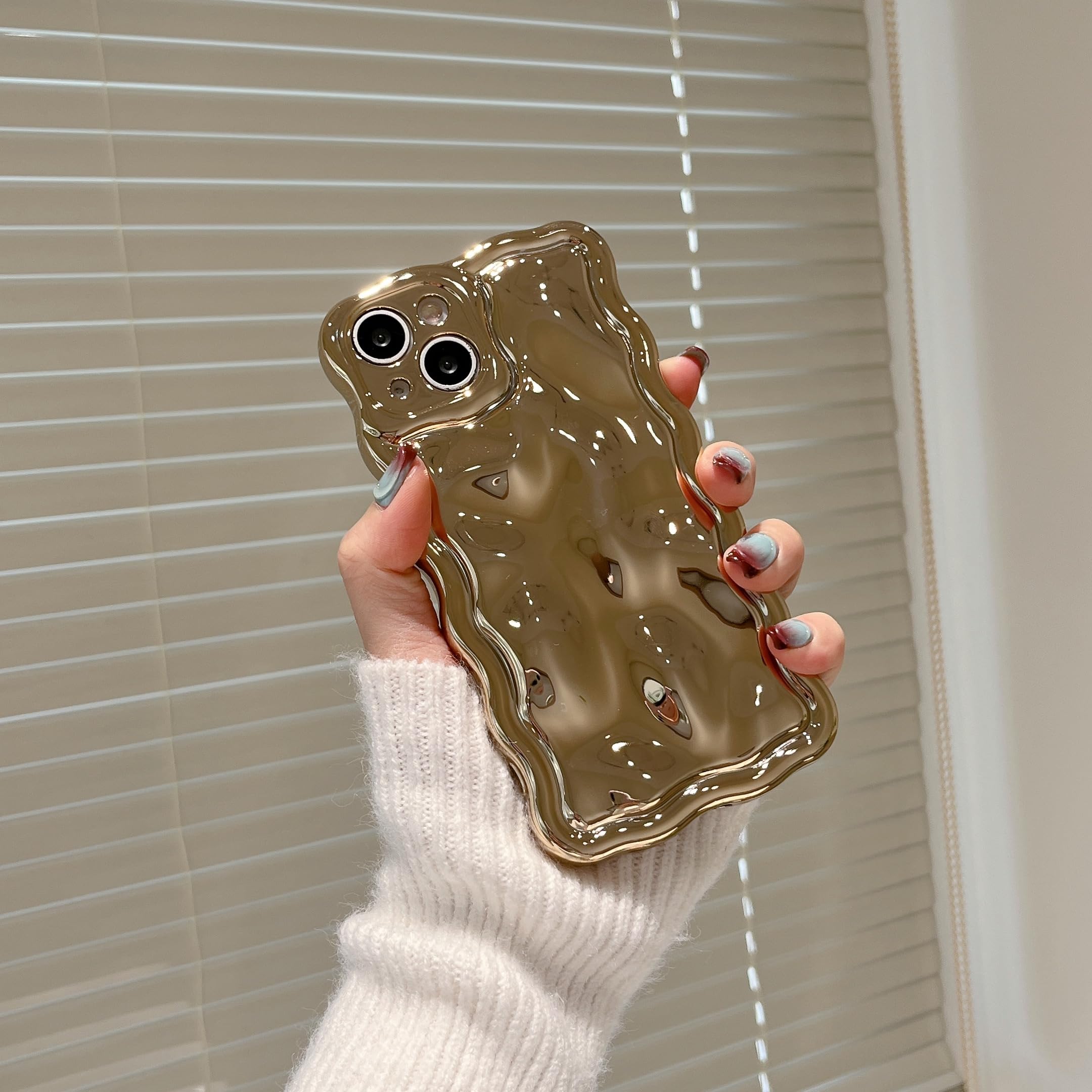 Amazon.com: FABSPARK Case for iPhone 13,3D Meteorite Bubble Pattern Electroplate Plating Glitter Curly Wavy Frame Glossy Case,Soft TPU Shockproof for iPhone 13 6.1 Inch,Golden : Cell Phones & Accessories Amazon.com: FABSPARK Case for iPhone 13,3D Meteorite Bubble Pattern Electroplate Plating Glitter Curly Wavy Frame Glossy Case,Soft TPU Shockproof for iPhone 13 6.1 Inch,Golden : Cell Phones & Accessories