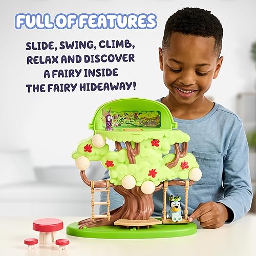 Vista 29 de Bluey Mini Home - Juego compacto de casa con asa de transporte, estuche de juego, tres habitaciones diferentes, cocina, dormitorio y baño, incluye