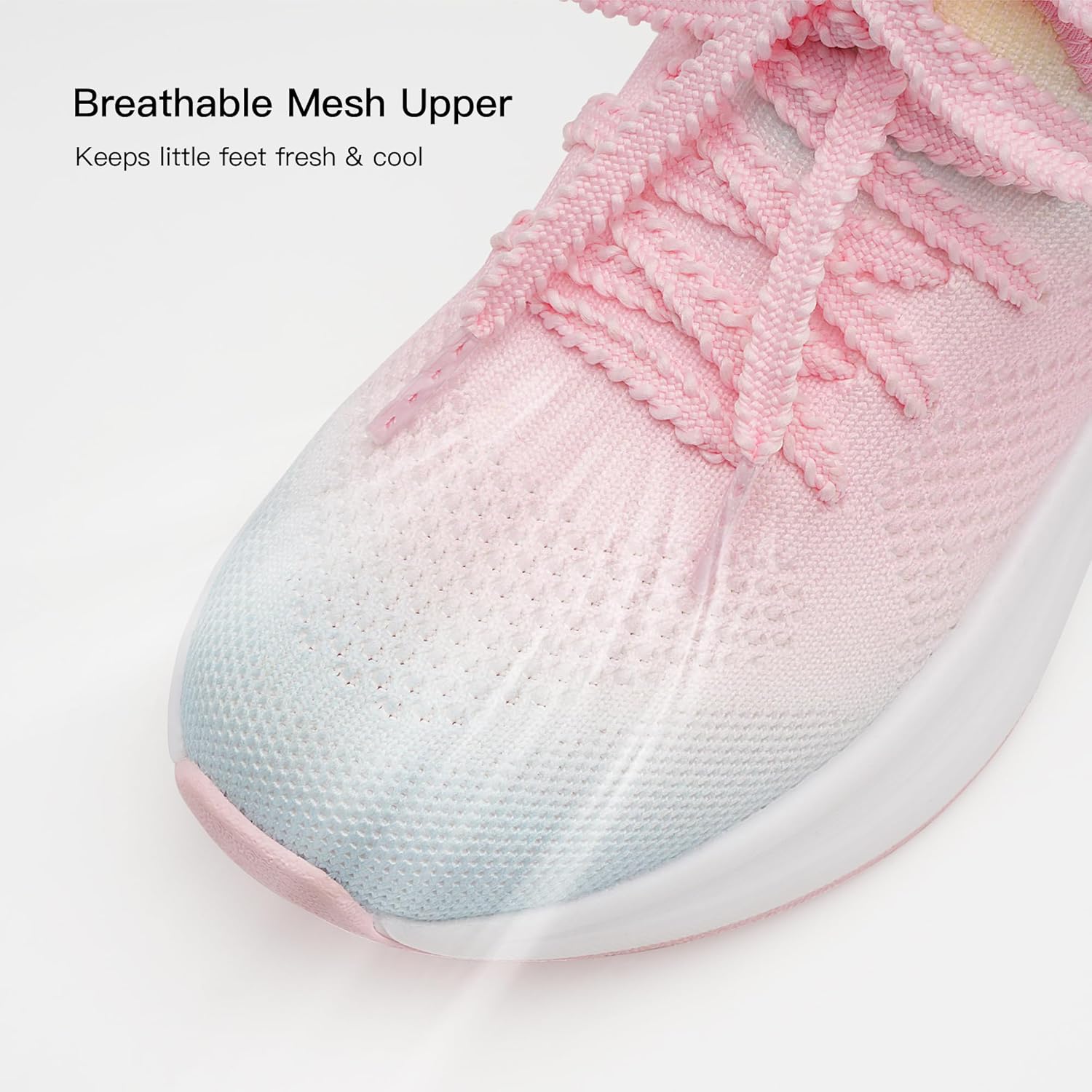 Stelle Girls Sneakers Kids Tennis Running Walking Shoes Slip-On Athletic Non Slip Lightweight Breathable Sport Shoes for Little/Big Kid - Image 3