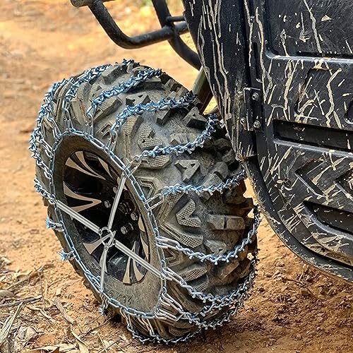 Miniatura 7 de 1 par de tensores de cadena de neumáticos, tensores de cadena de neumáticos para nieve, tensores de cadena de neumáticos de tractor de jardín