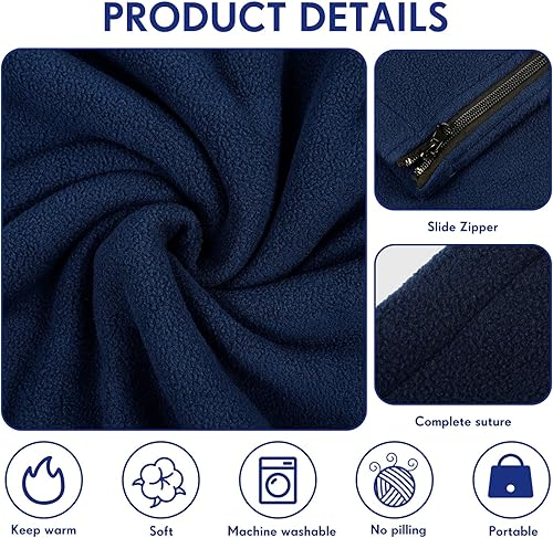 Miniatura 3 de Preboun 6 piezas de forro polar para saco de dormir para adultos, forro cálido para saco de dormir para clima frío, 70.9 x 31.5 pulgadas, con