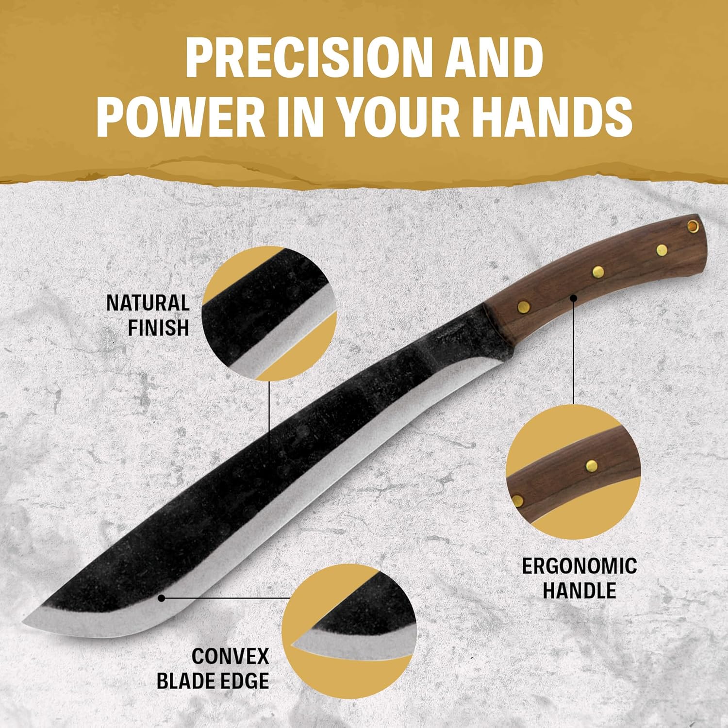 Condor Tool & Knife Survival Machete with Walnut Handle