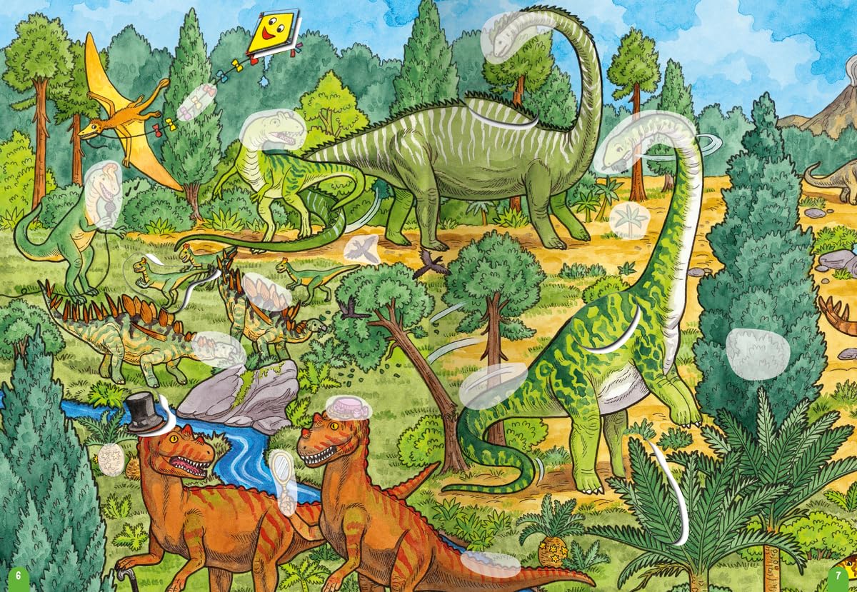 Wimmeln, Rätseln, Stickern: Dinosaurier