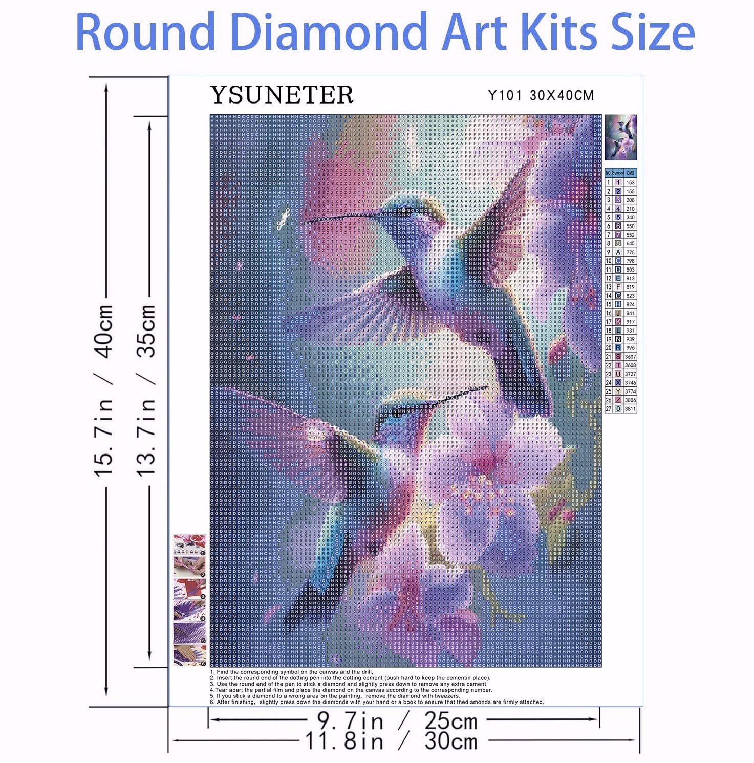 Amazon.com: Hummingbird Diamond Art Kits for Adults, Birds Round