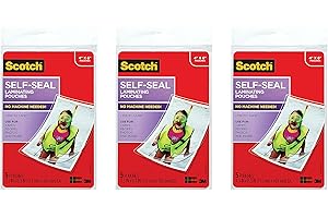 Scotch Self-Seal Laminating Pouches (3 Pack, 4x6 Inches)