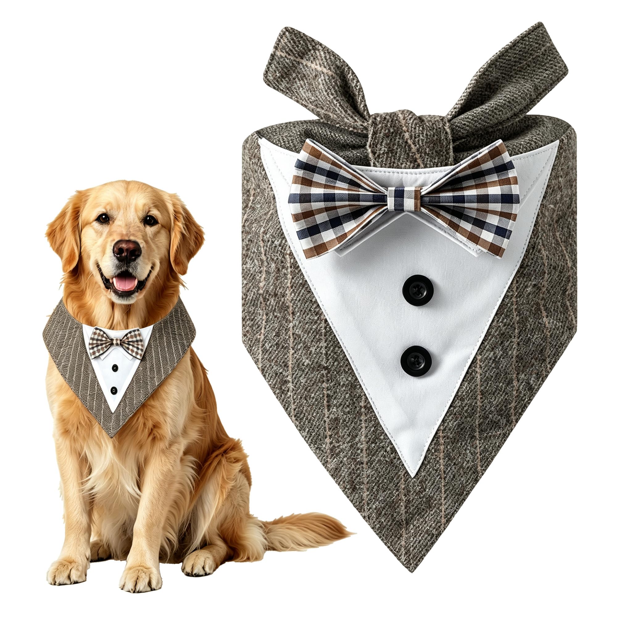 Dog Bow Tie Bandana Pet Wedding Outfit Engagement Birthday Party Supplies