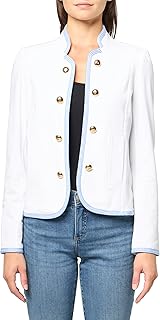 Tommy Hilfiger Women's Band Jacket, Bright White, X-Small