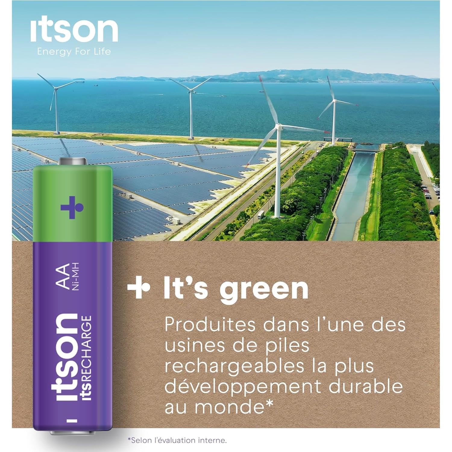 ITSON Lot de 3 x 4 Piles Rechargeables AA prêtes à l'emploi Pro NiMH, 2000 mAh. Idéales pour télécommandes, Torches, horloges