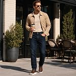 Urban Star Jeans stretch pour hommes – Denim droit pour jambes détendu – Jeans Ultimate Comfort Superflex