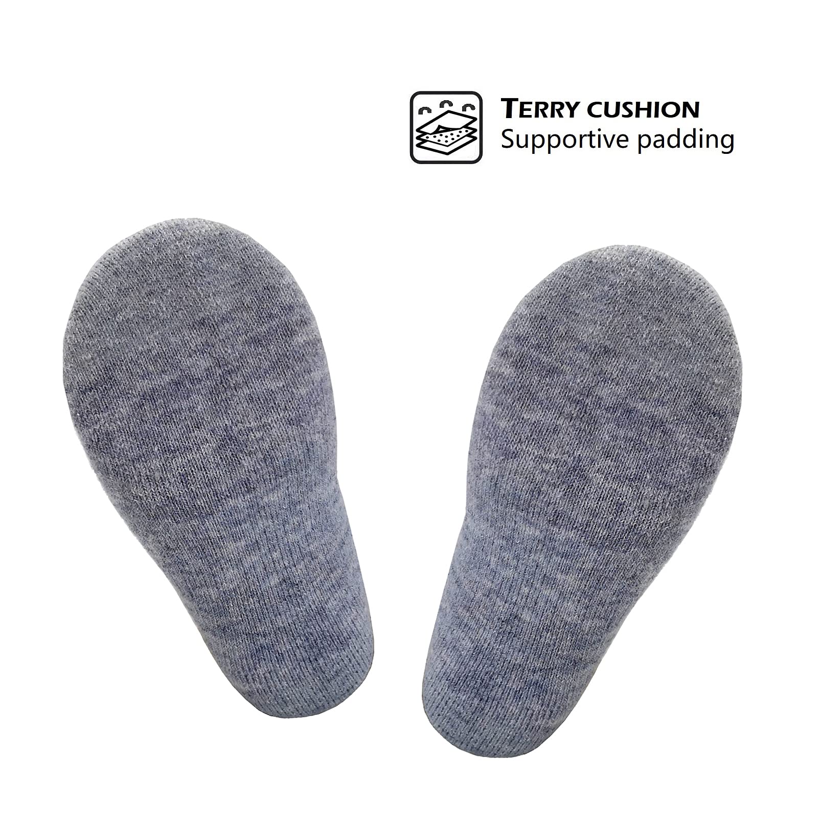 HIGHCAMP Lot de 2 paires de chaussettes de ski et de snowboard en laine mérinos pour enfant
