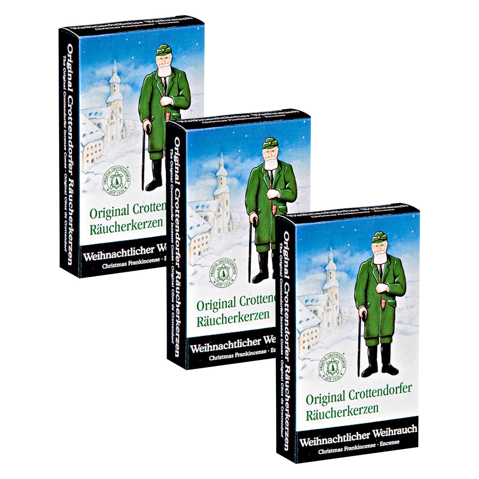 Crottendorfer Incense Cones, Christmas Incense Cones, 3 x 24 Pieces, Incense Cones, Christmas Candles, Incense Pyramids