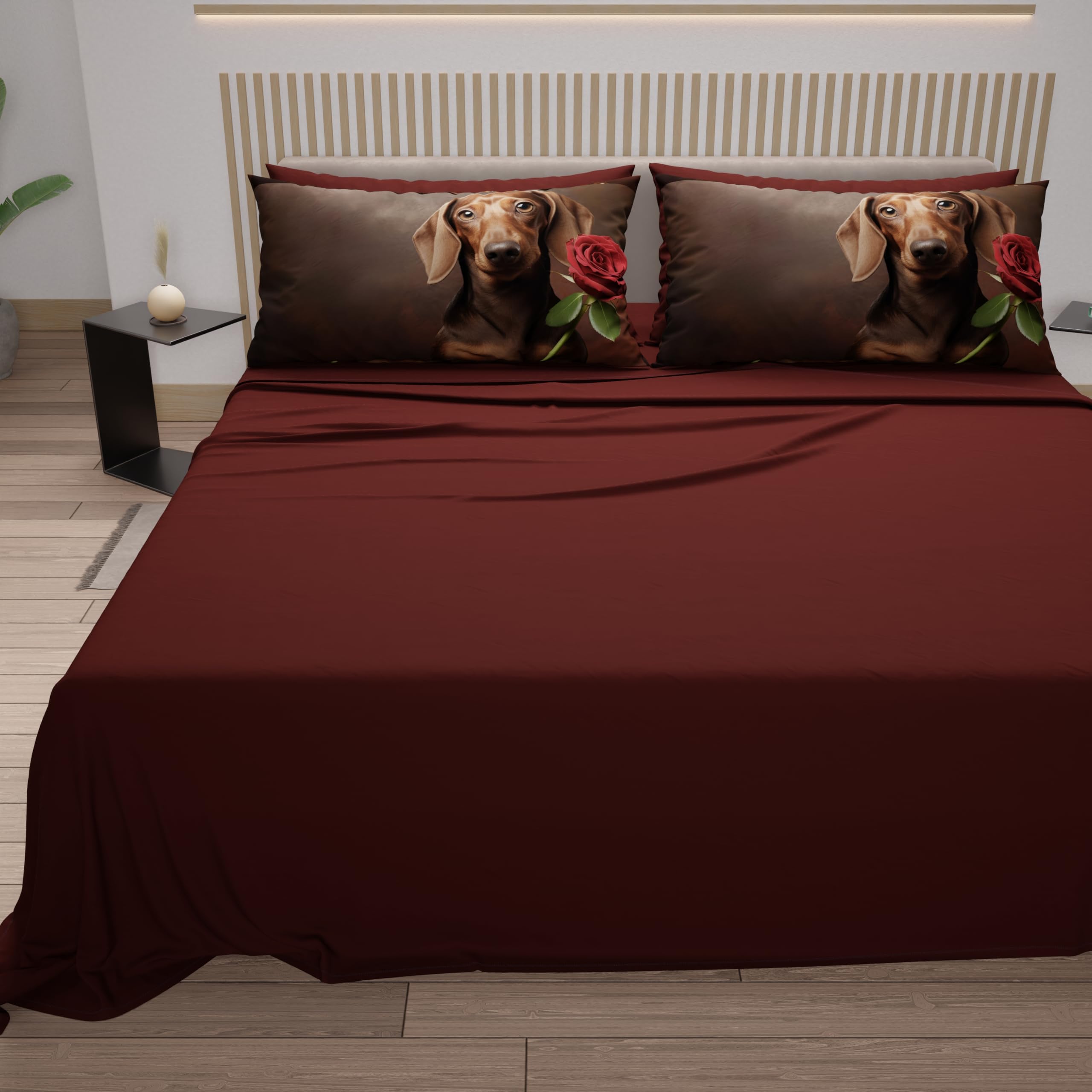 PETTI Artigiani Italiani, Bed Linen Animals with Dogs in Cotton with Pillowcases in Digital Print, Single Bed Sheet - Image 4