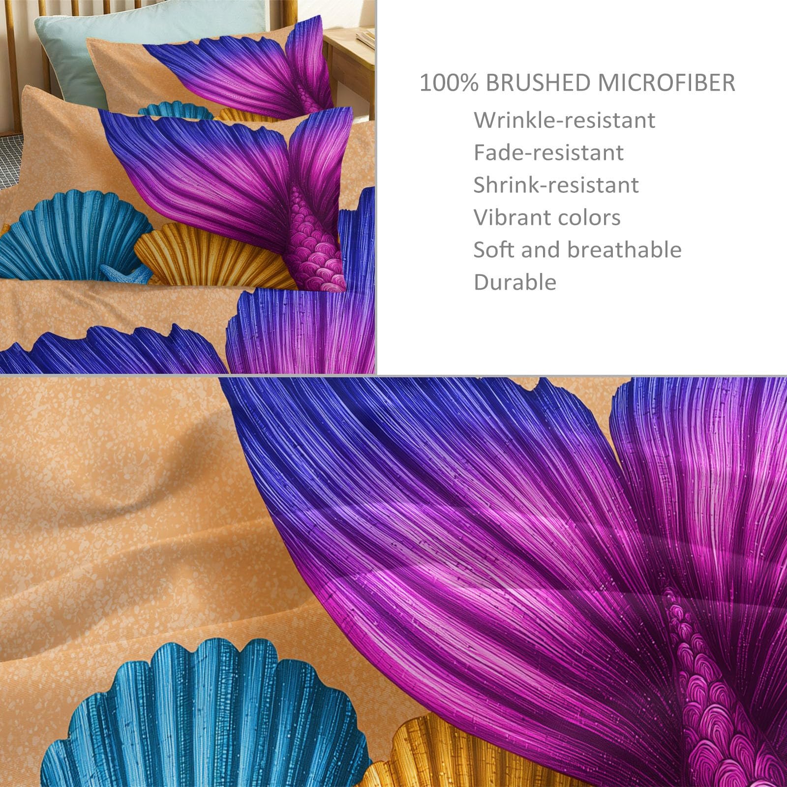 Juego de funda nórdica reversible para cuna, microfibra cepillada, ultrasuave, lujosa, cómoda, para dormir, color amarillo