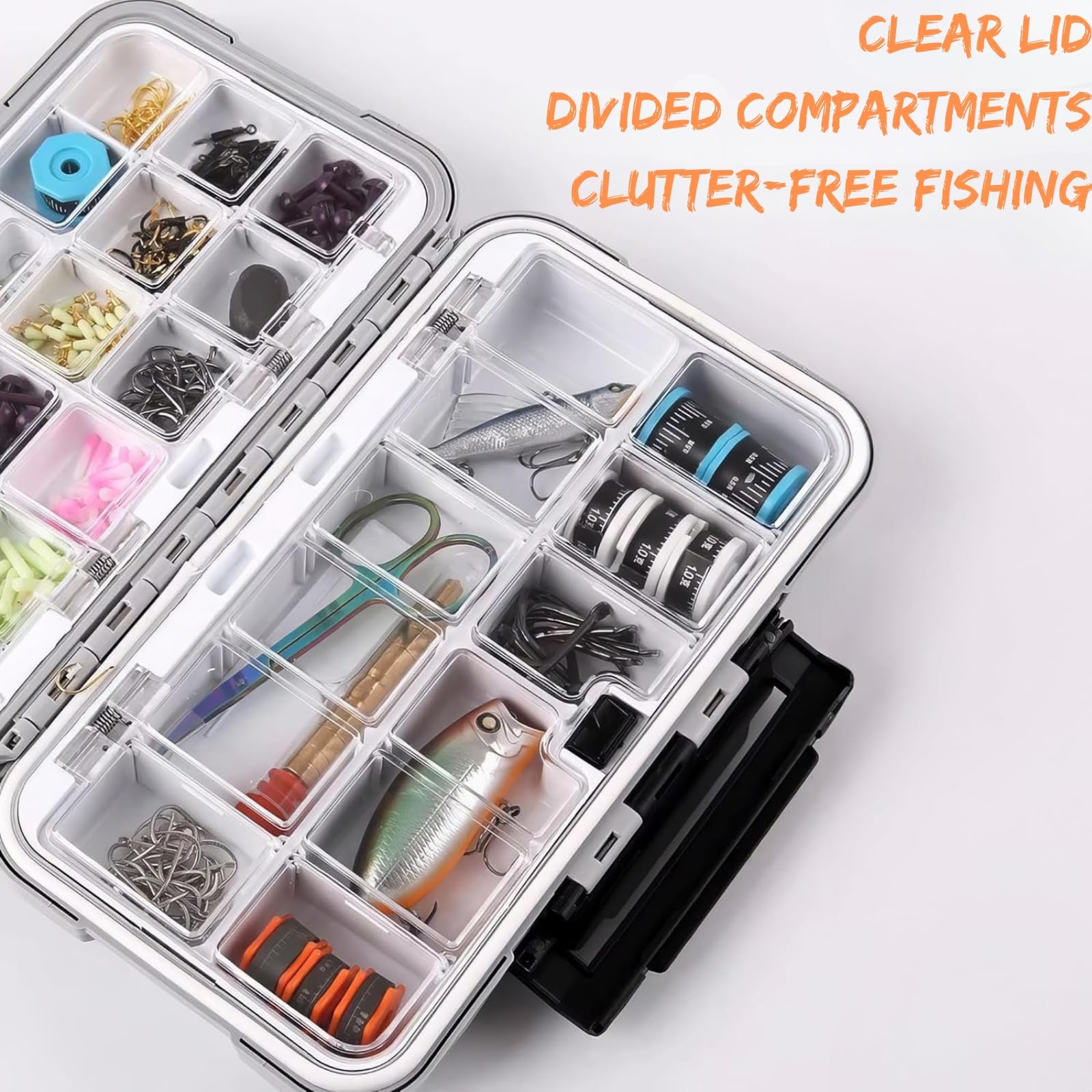 best floating tackle box Boxonly Fishing – Double-Sided Storage Box with Adjustable Dividers, Waterproof Organizer for Fishing Lures, Hooks, Beads, Jewelry, and DIY Kit Container : Sports & Outdoors Ska Shimano Tranx And Wilson Model:EYS76MLXF2 Independent latches allow anglers
