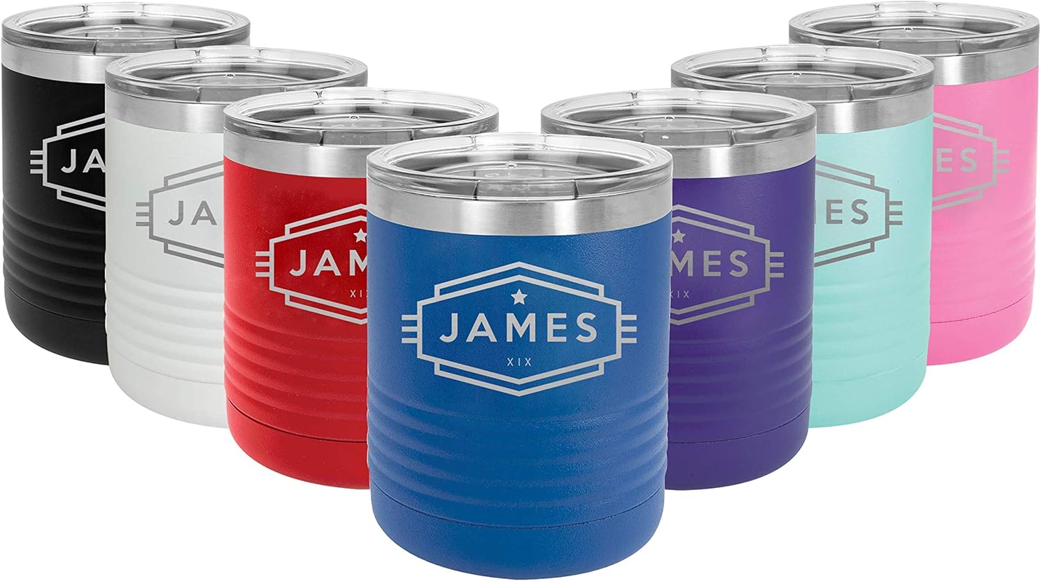 Cadet Personalized Stainless Steel Tumbler 10oz (BLUE)