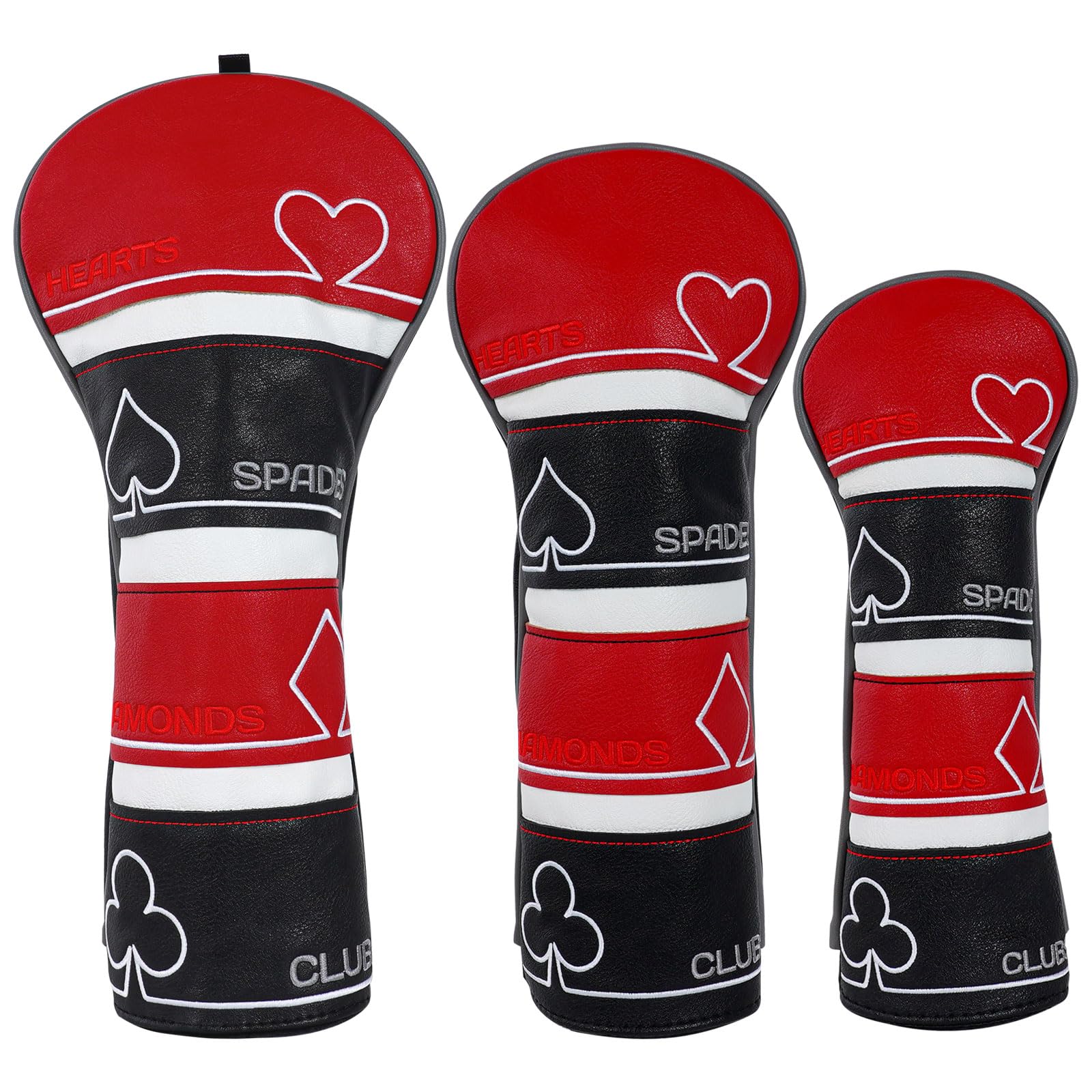 CRAFTSMAN GOLFGolf Club Covers Poker Headcovers For Fariway Woods and Driver Hybrids
