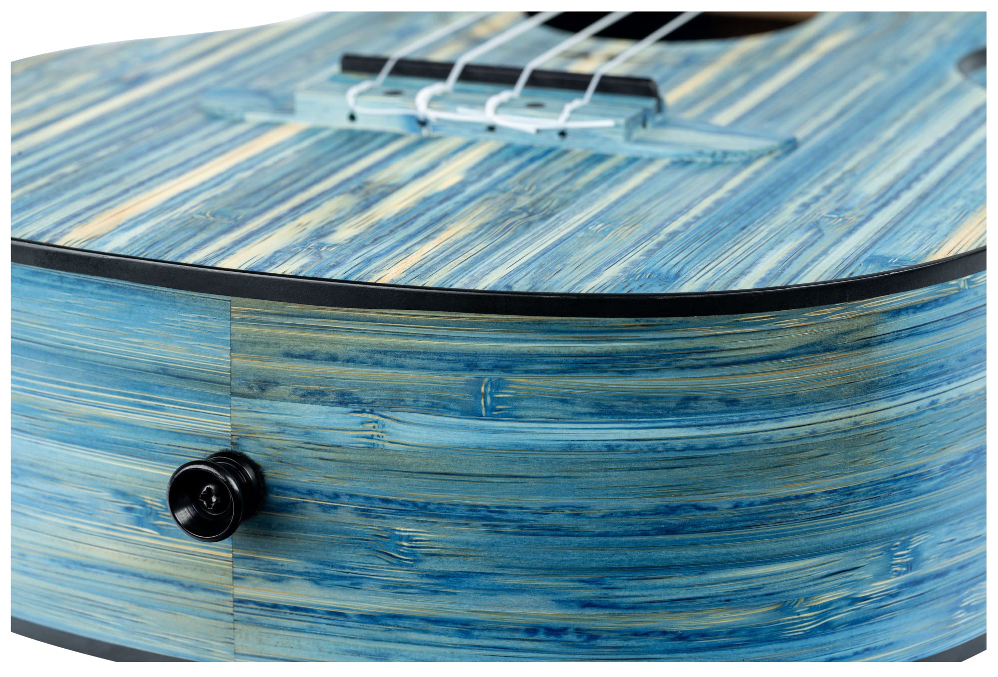Ortega Guitars Ukulele Tenore Acustico – Bamboo Series – Gig Bag Inclusa – Bamboo, Blue (RUSWB-TE)