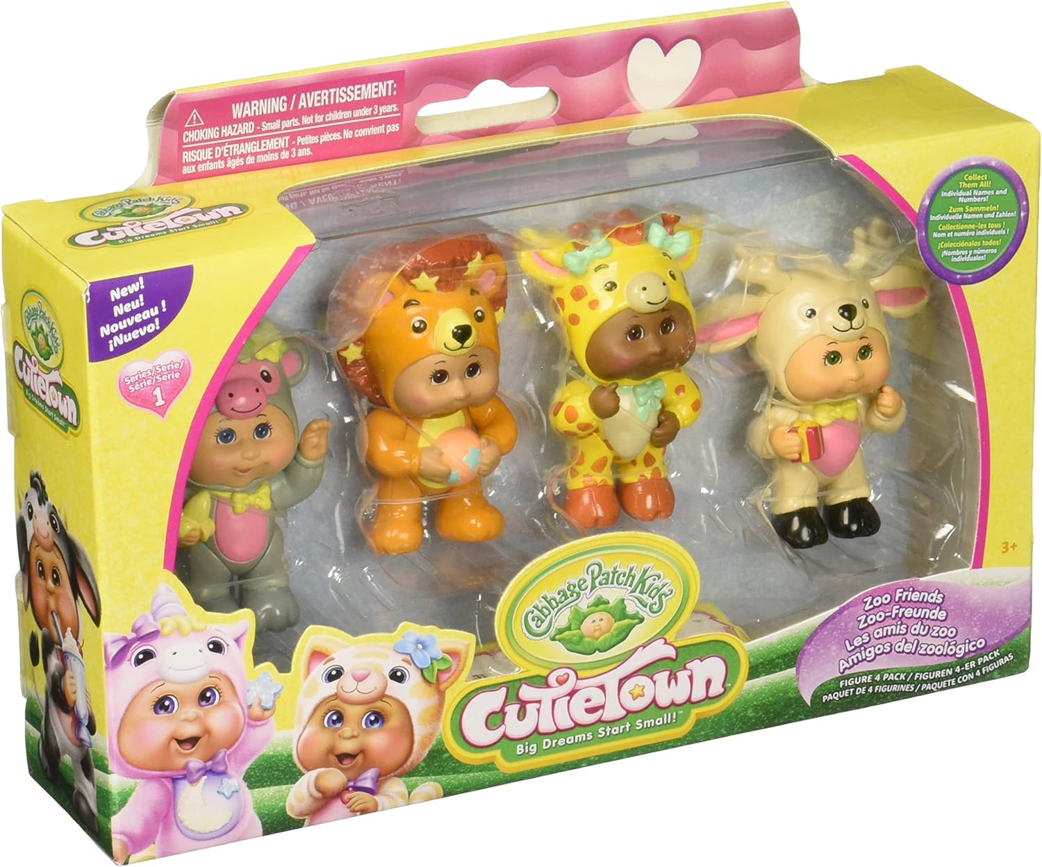Cabbage Patch Kids Cutietown 4 Figure Pack Zoo