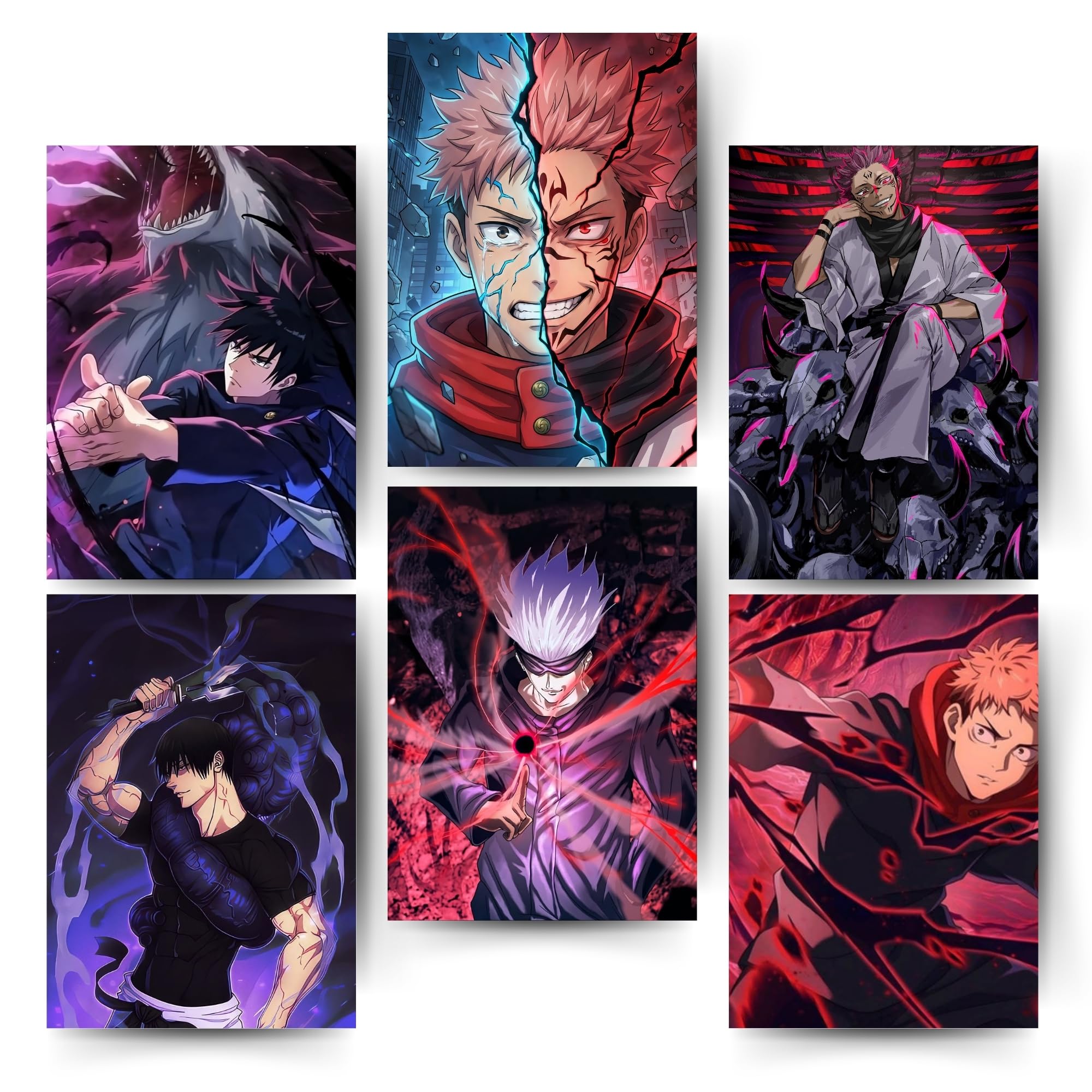 Aonami Anime Jujutsu Kaisen Poster For Room A4 Size Pack Of 6 Posters 300 Gsm Matte Paper With Glue Dots Included Jjk Decor Wall Posters Wall Decoration Poster Set Gojo Sakuna-image-48