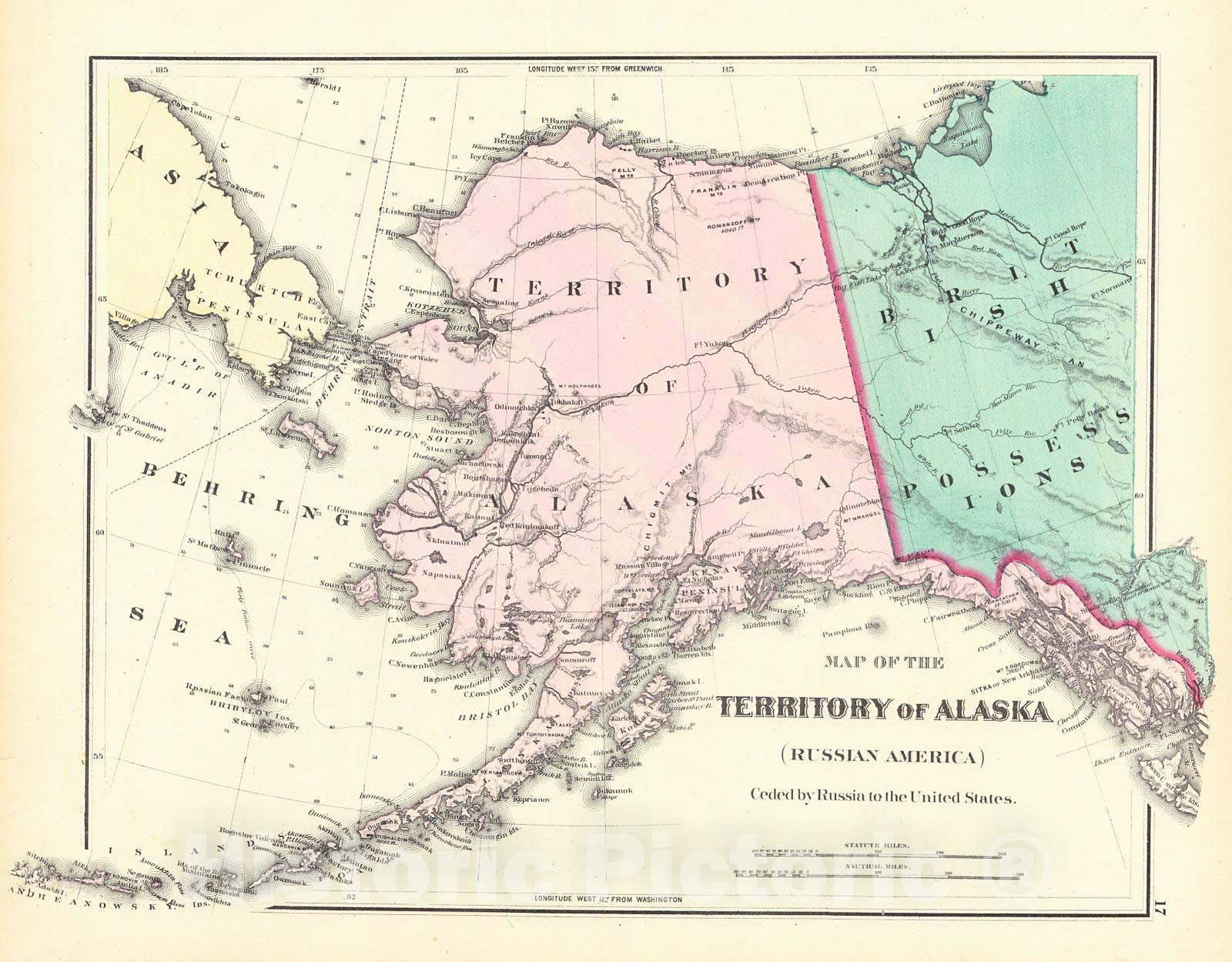 Alaska Russia Map
