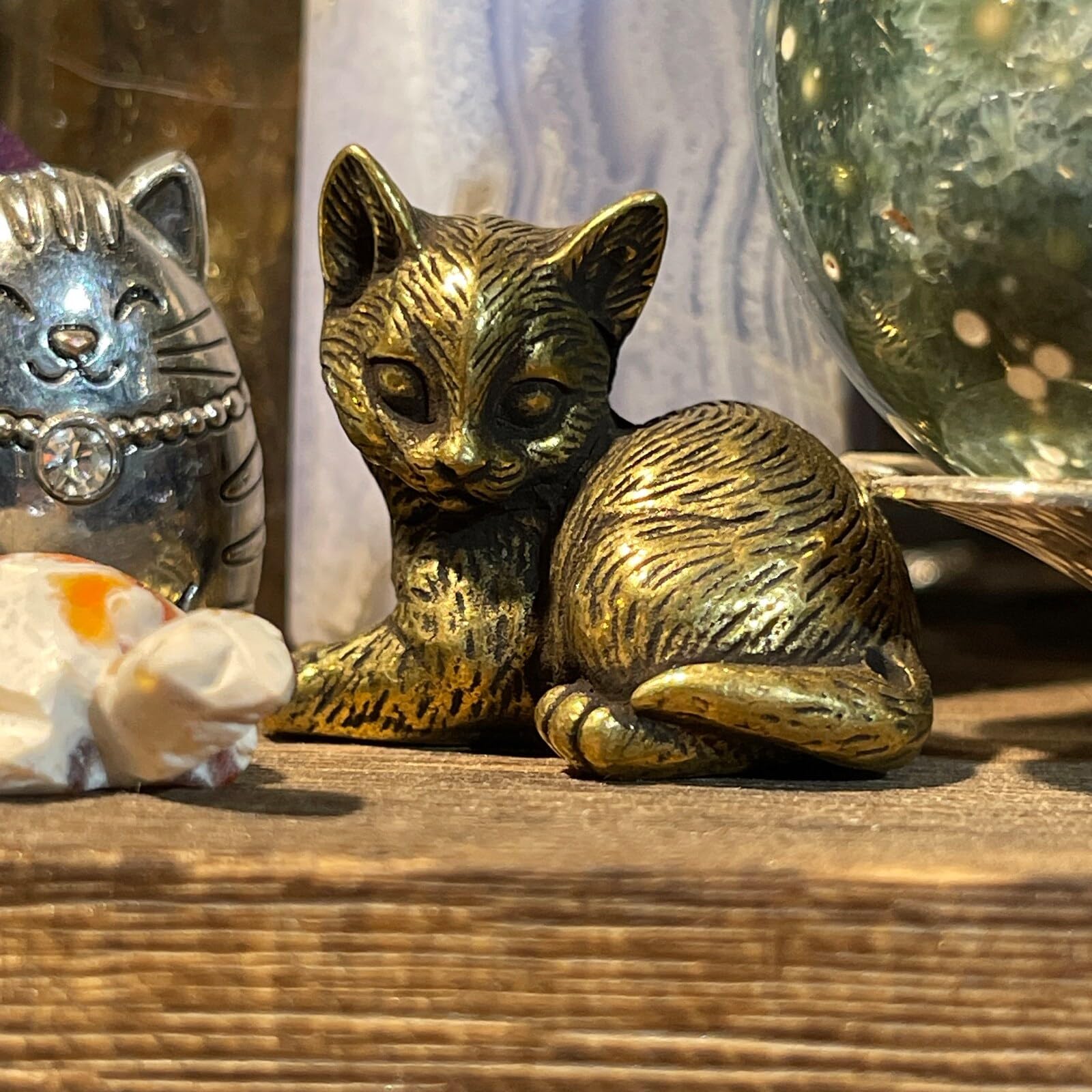 真鍮　ネコ置物 Amazon.co.jp: Aorvoras 真鍮猫の置物(真鍮猫) : おもちゃ
