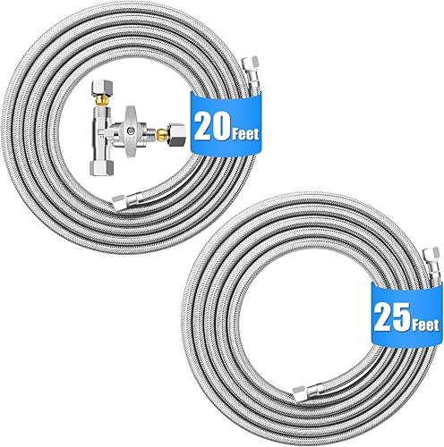 Kit de línea de agua para refrigerador de 20 pies con válvula de tope en T de 38 a 14 a 38 pulgadas para la mayoría de marcas y modelos de disponible en Yaxa Guatemala