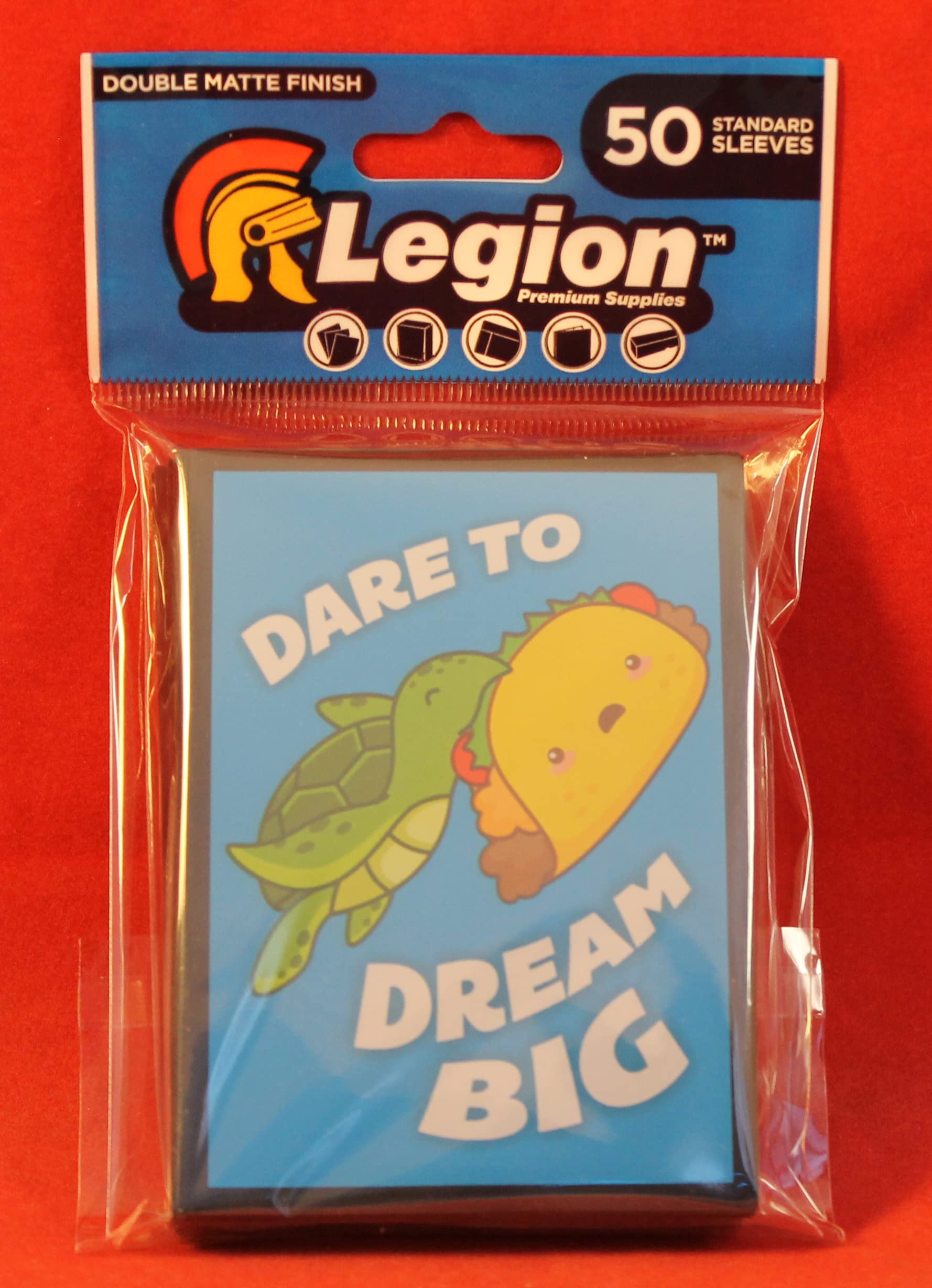 Legion 50 Count MTG Standard Card Sleeves  Iconic Gear Design, Matte  Finish, Deck Protector Sleeves