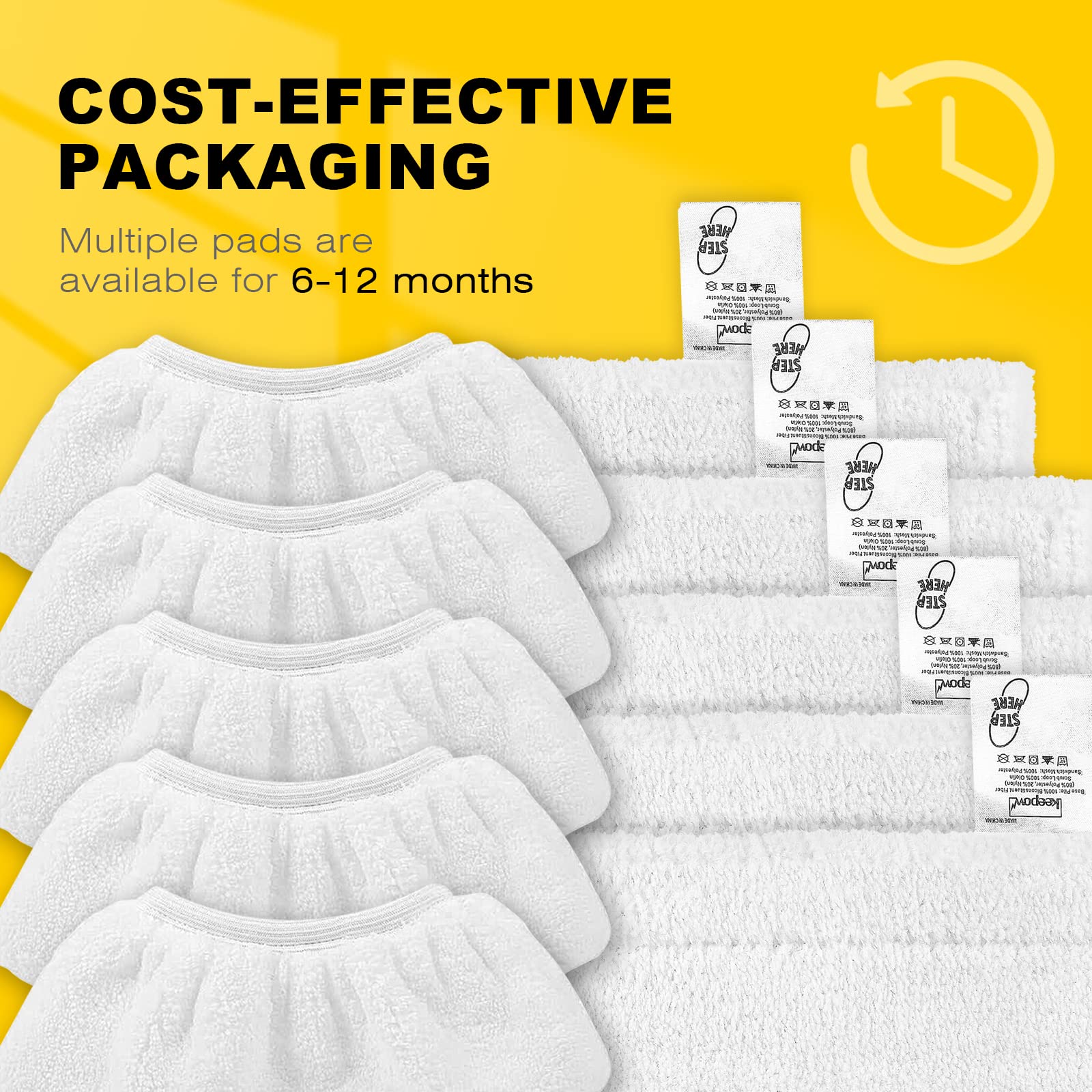 Sollbry Ensemble De 10 Pièces Chiffons Microfibre Nettoyeur Vapeur Lingettes De Remplacement Balai Vapeur Serpilliere Pour Karcher Easy Fix Sc2 Sc3 Sc4 Sc5 Accessoires Chiffons Serpilliere 85459830
