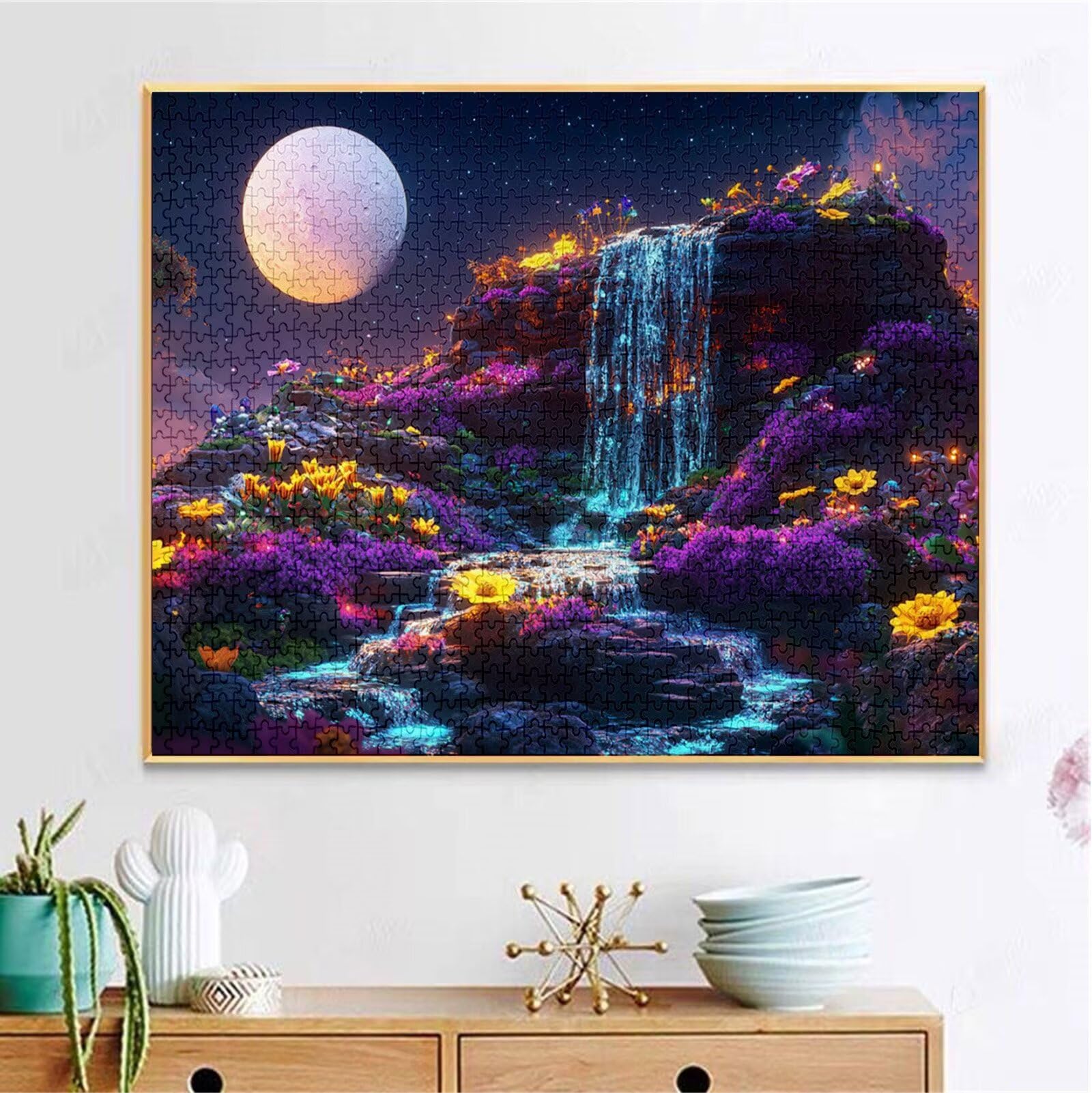 Puzzle 5000 Pezzi, 3 4 5 Anni Puzzle Luna 6 7 8 Anni Giochi Educativi Sostenibili Con Motivi Per Adulti Da Gioco in Legno Di Alta Qualità Jigsaw Paesaggio per Gioco Familiare, 2026 Regalo Natale H-242
