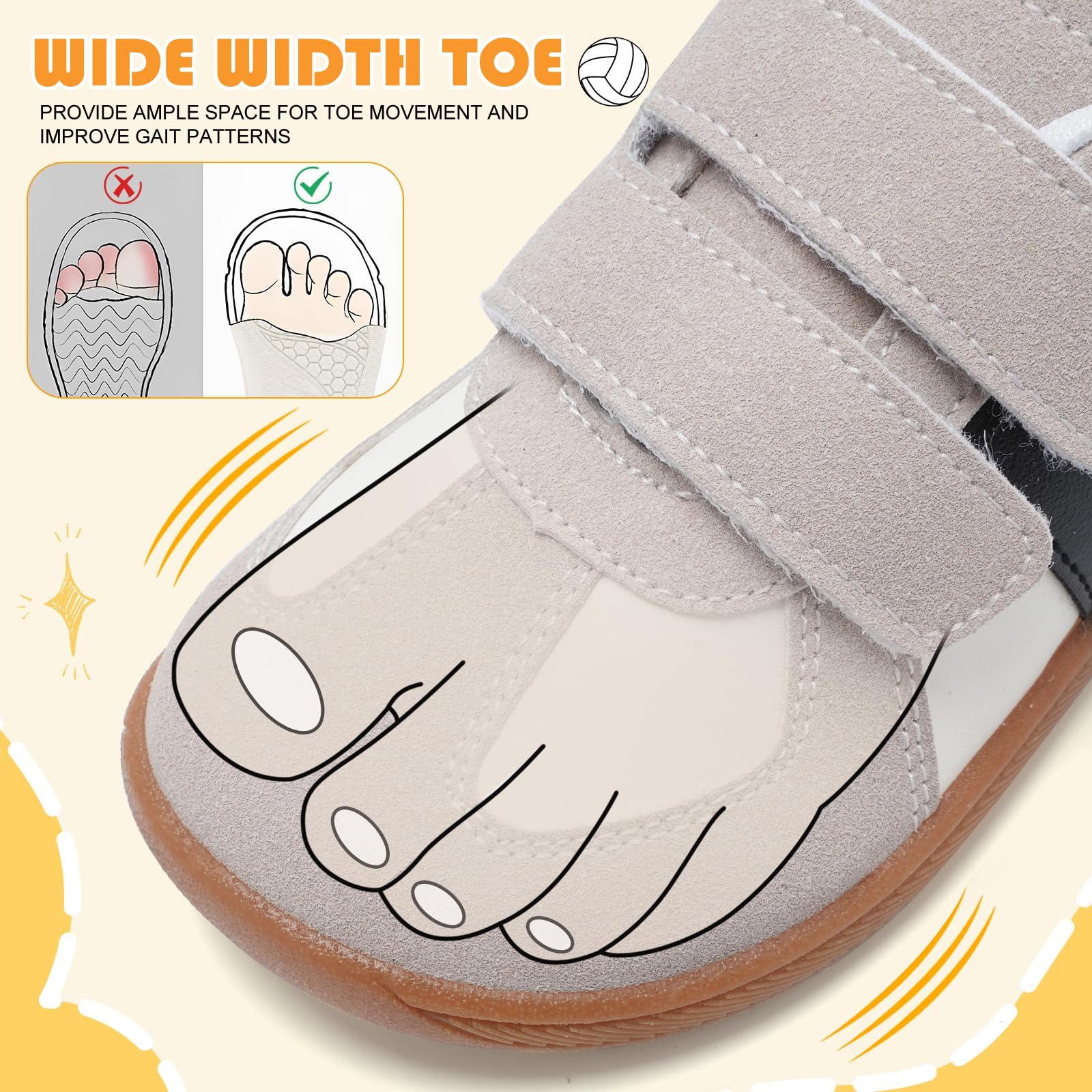 Chaussure Bébé Garcon Fille Basket Enfant Léger Chaussures Premiers Pas Sneakers Barefoot