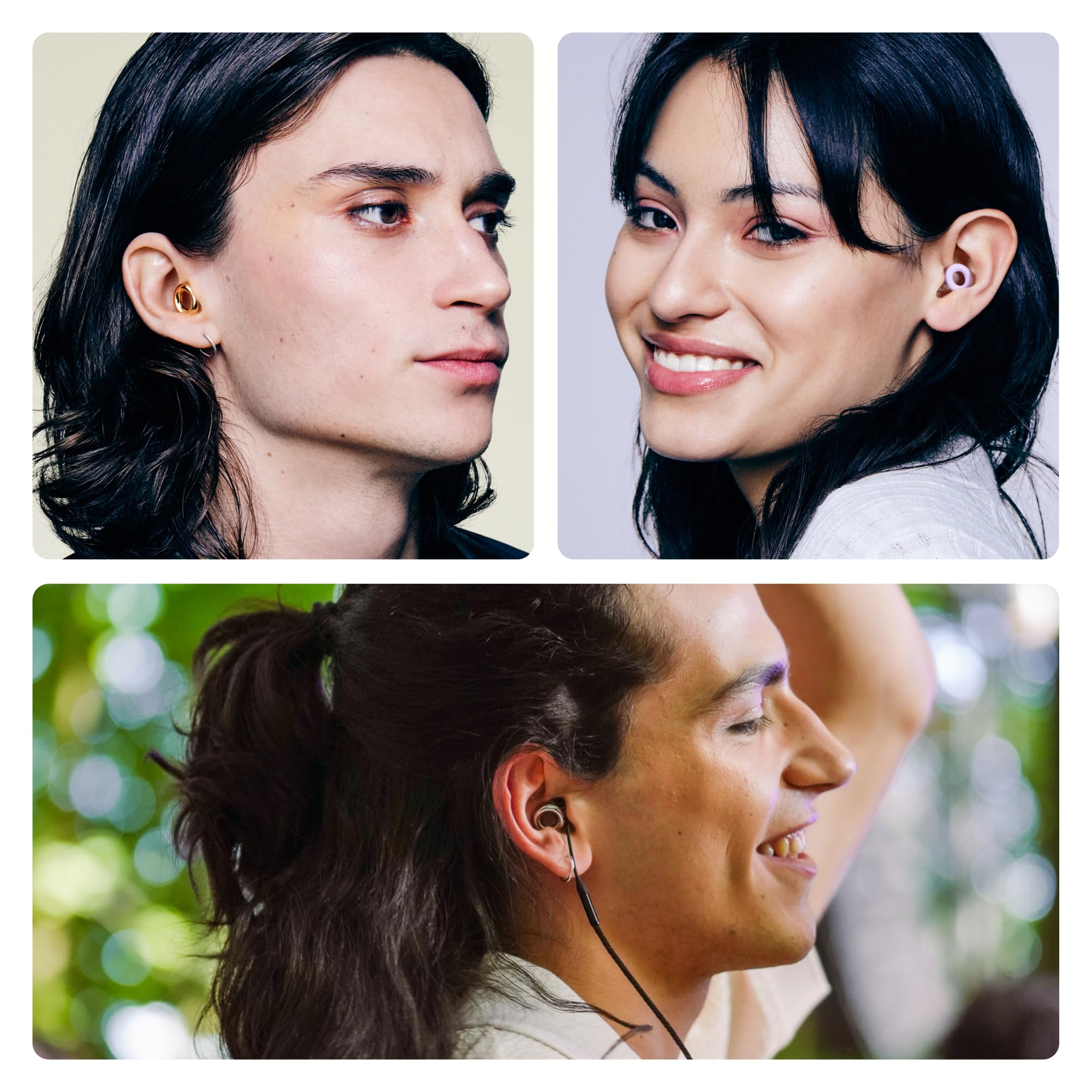 Loop Earplugs, coffret Jour & Nuit Link (lot de deux) – Experience 2 + Quiet 2 + Loop Link | Bouchons d’oreilles réutilisables pour le sommeil, la concentration, la sensibilité au bruit