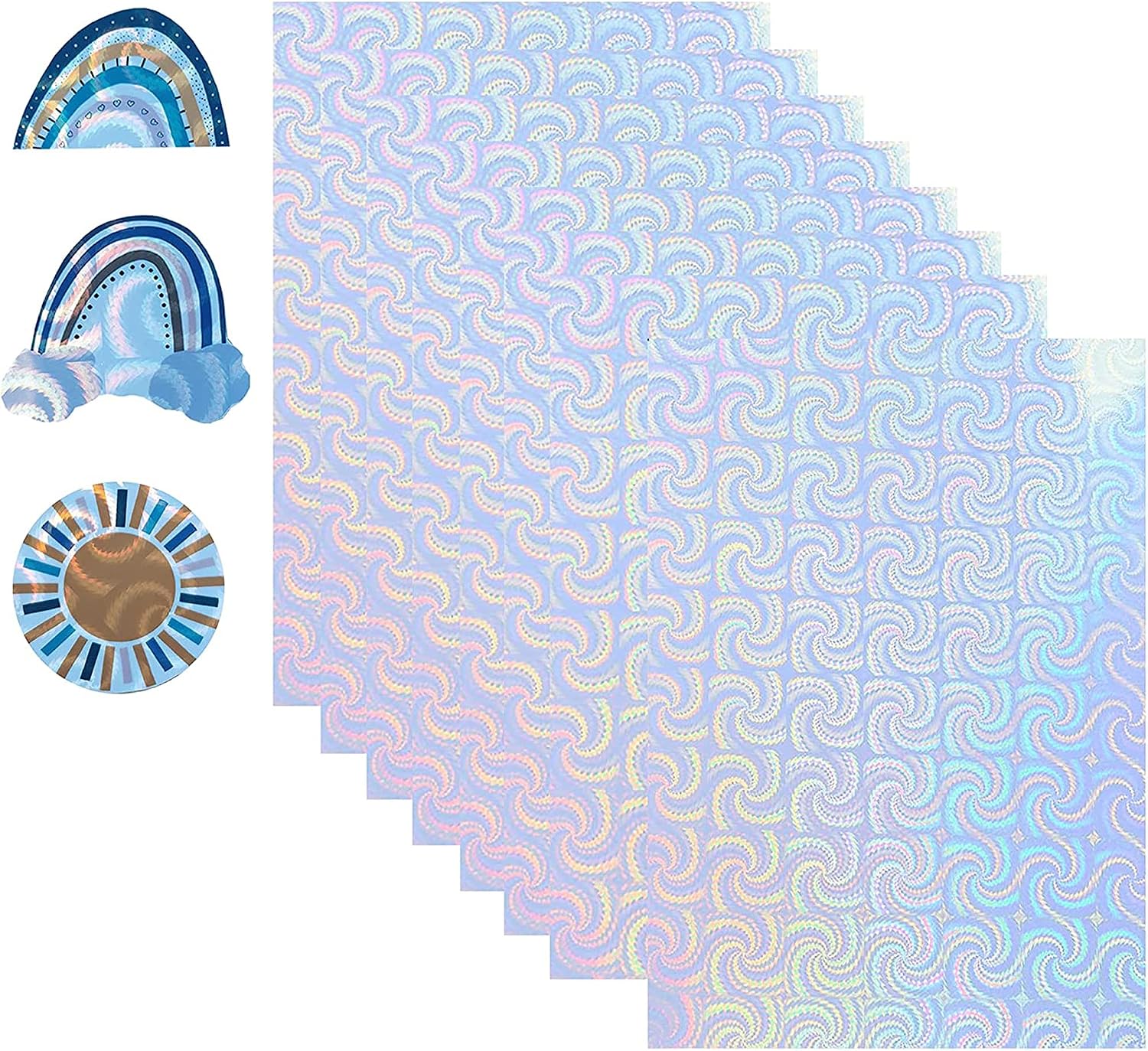 Spiral 日本産 30 Sheets ホログラフィックステッカー紙A4サイズの印刷