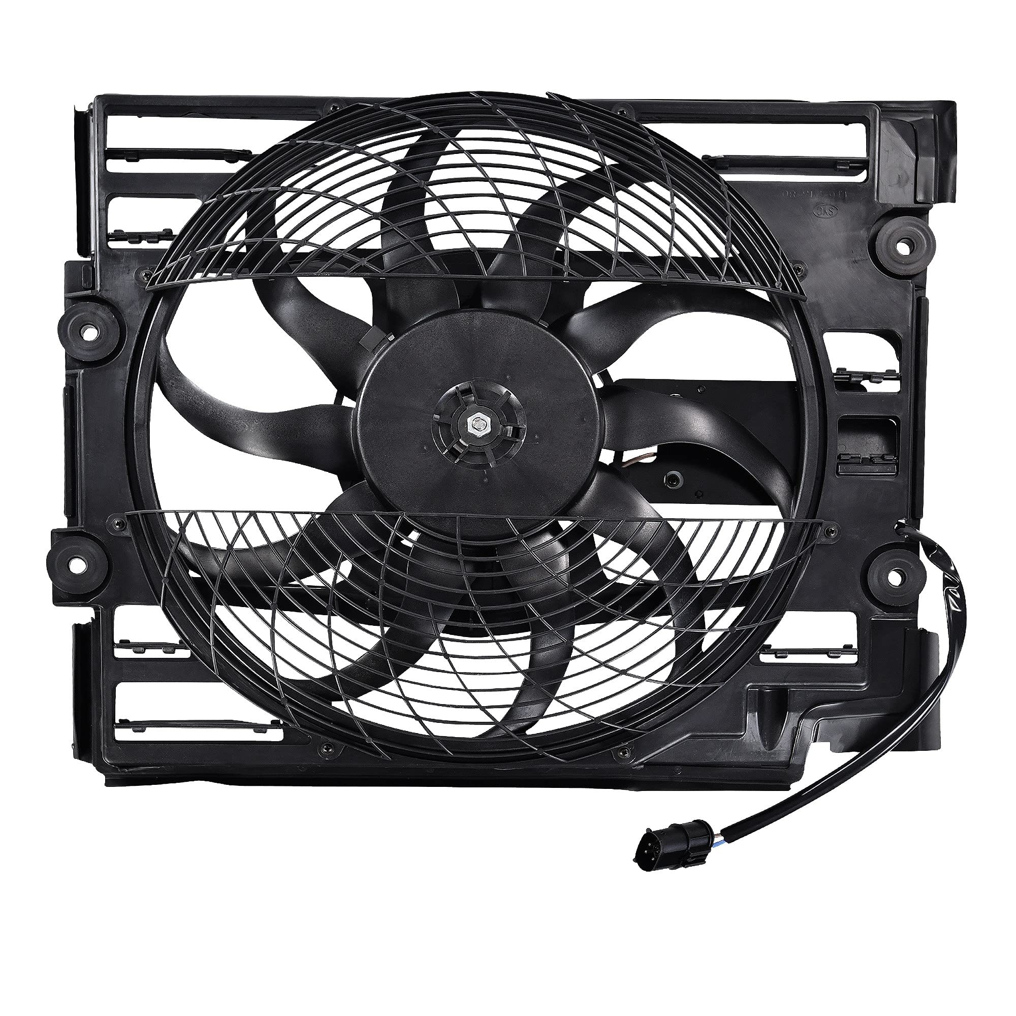 CONDENSATORE-ELETTRICO-VENTILATORE CONDIZIONATORE D'ARIA PER BMW SERIE 5 E39 ANNO 95-98