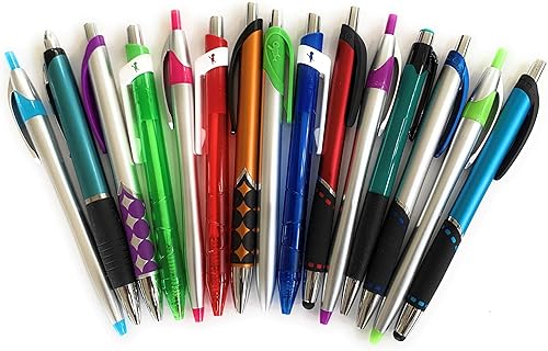 Miniatura 4 de Bolígrafos de tinta surtidos de 2 libras – plástico, metal, retráctil, tapa (aproximadamente 100 bolígrafos)