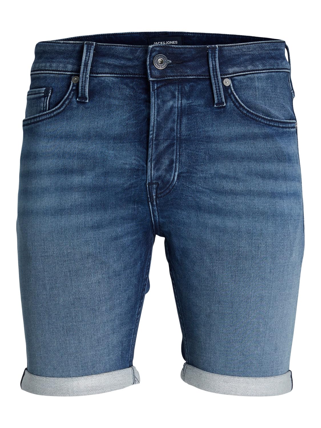Jack & Jones Jjirick Jjicon Shorts GE 341 I.k Ss24 Sn Pantalones Cortos Vaqueros, Azul Denim, XS Hombres