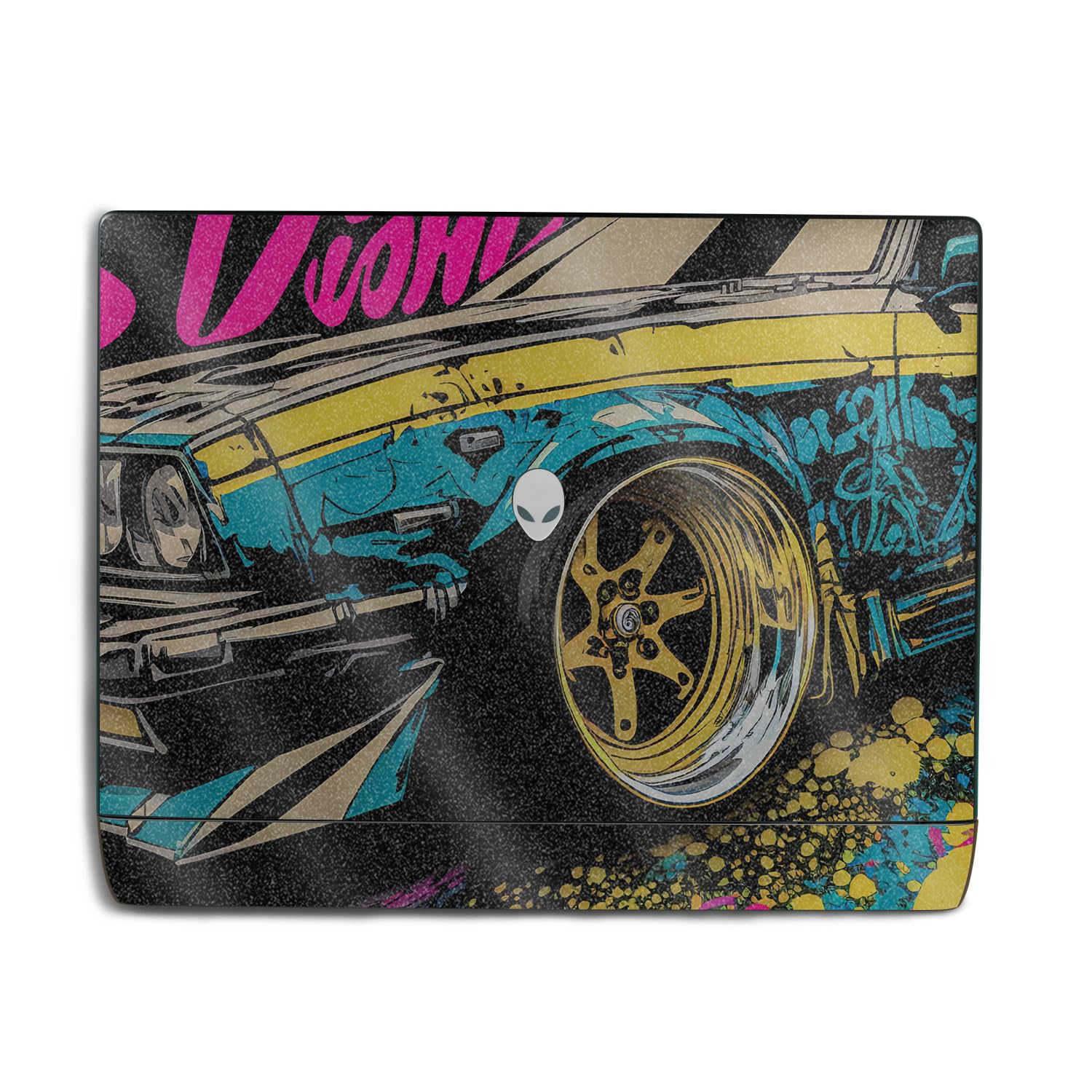 Glossy Glitter Laptop Skin Compatible with Alienware 18 Area-51 (2025) - Camber - Premium 3M Vinyl Protective Wrap Decal Cover - Easy to Apply | Crafted in The USA by MightySkins