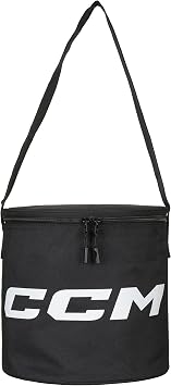 CCM Hockey Puck Bag, Black - Holds up to 50 pucks