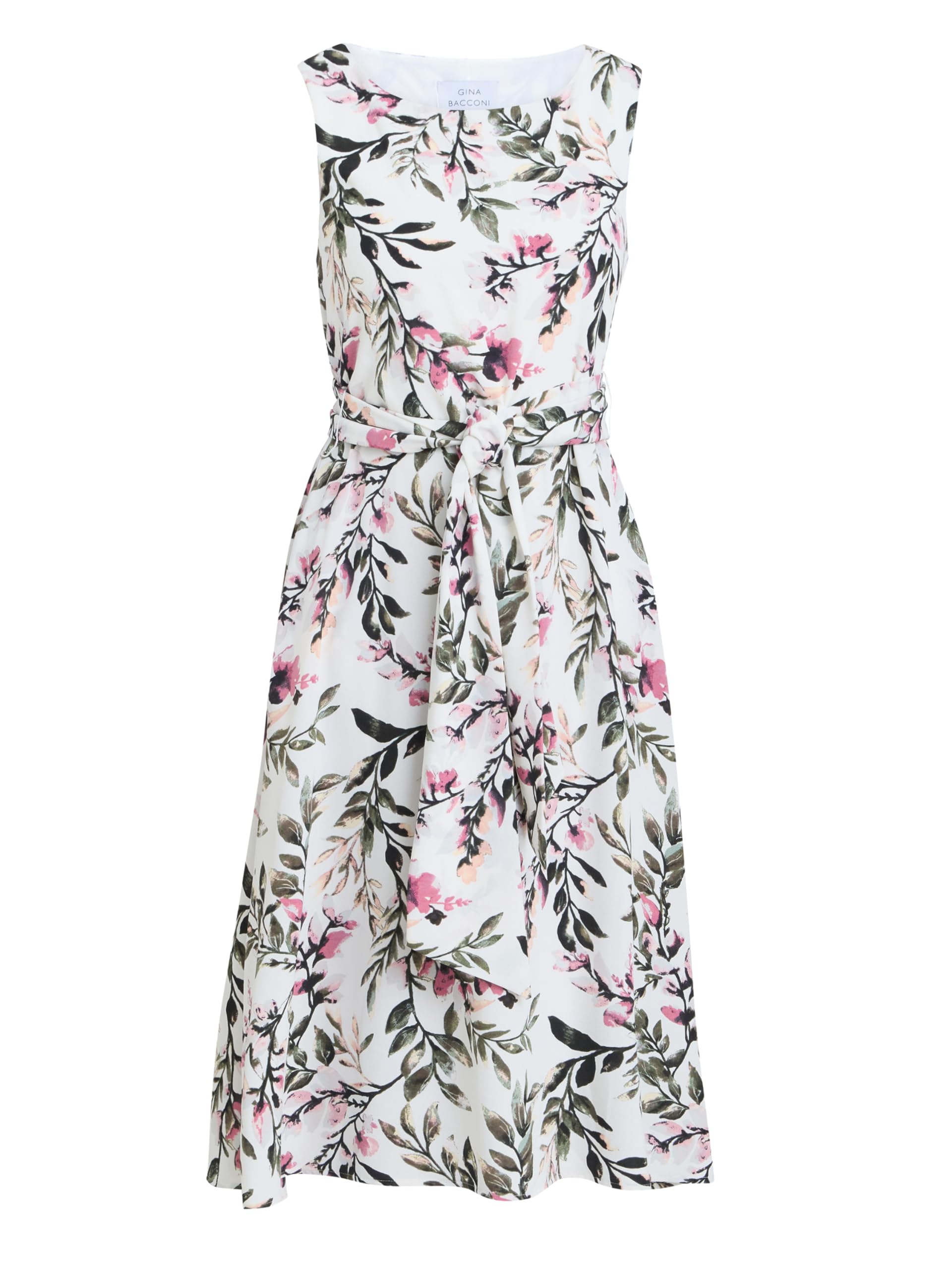 Gina Bacconi Women's Floral Printed Dress Cocktail, Multi, 14