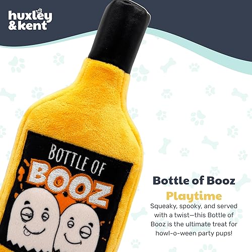 Miniatura 2 de Huxley & Kent para perros Botella de Booz Juguete divertido para perros de Halloween Juguete de peluche para perros con chirriante Regalo para