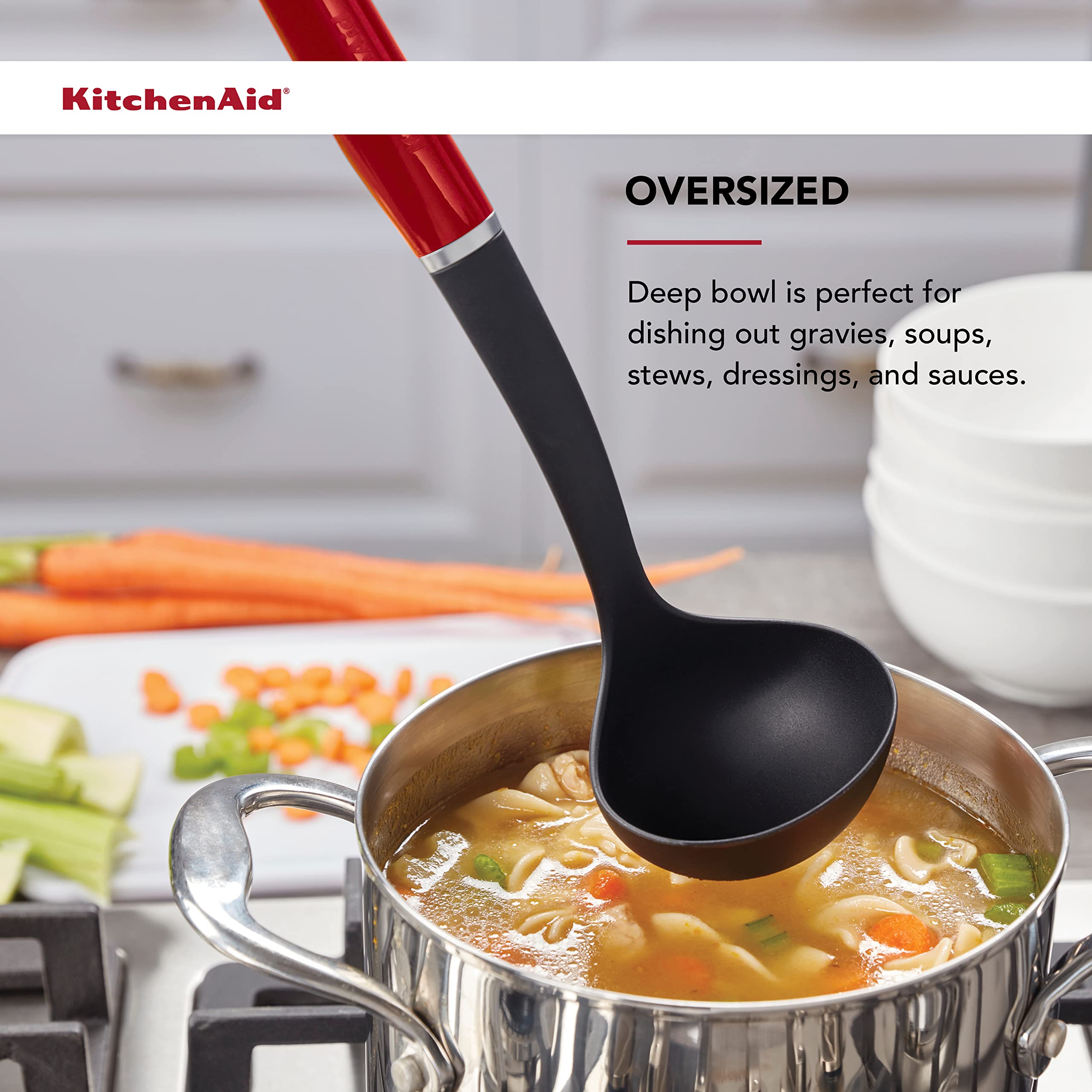 KitchenAid Mestolo Classico, plastica, Rosso 2