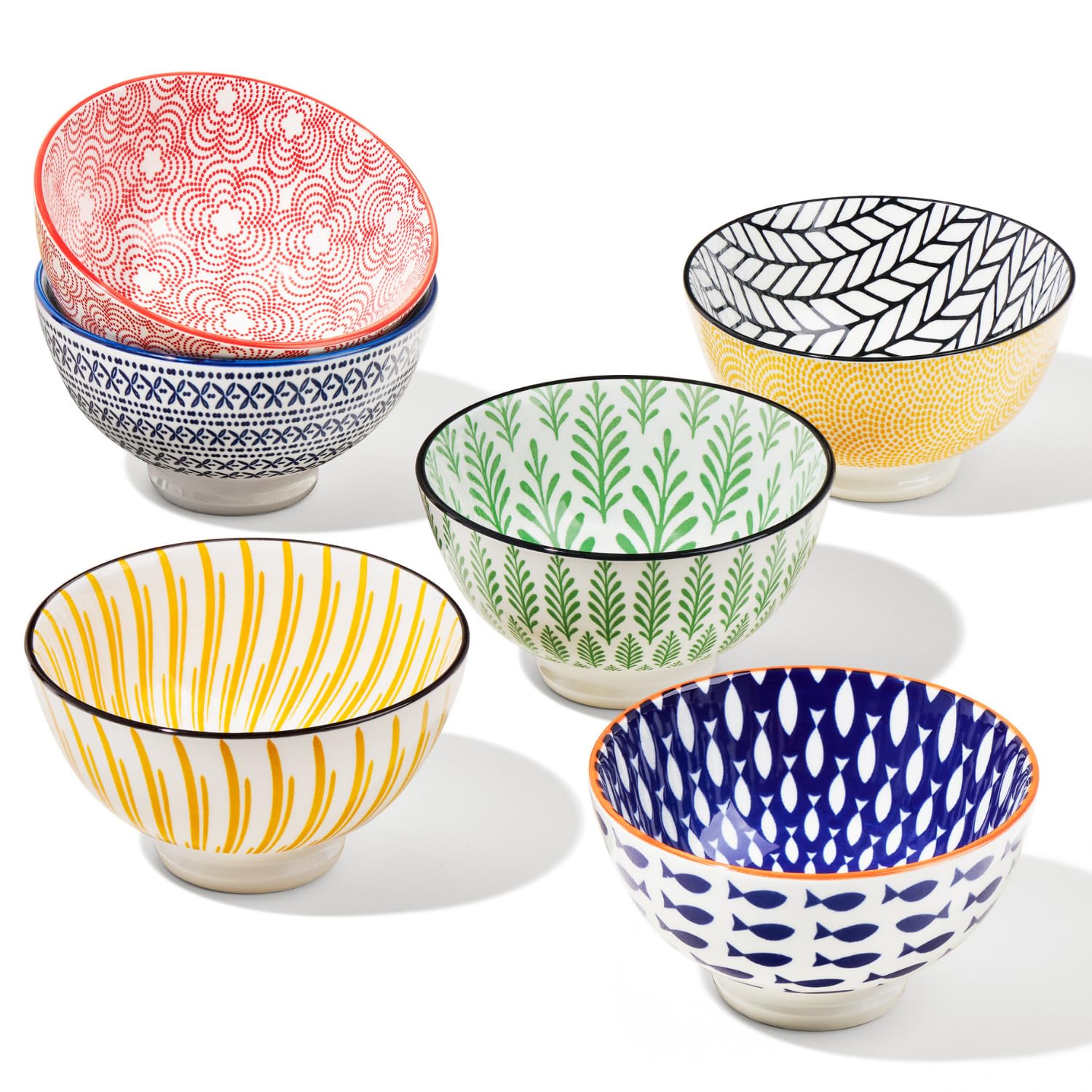Amazon.com: Torre & Tagus Kiri 8oz Porcelain Bowls Set of 6